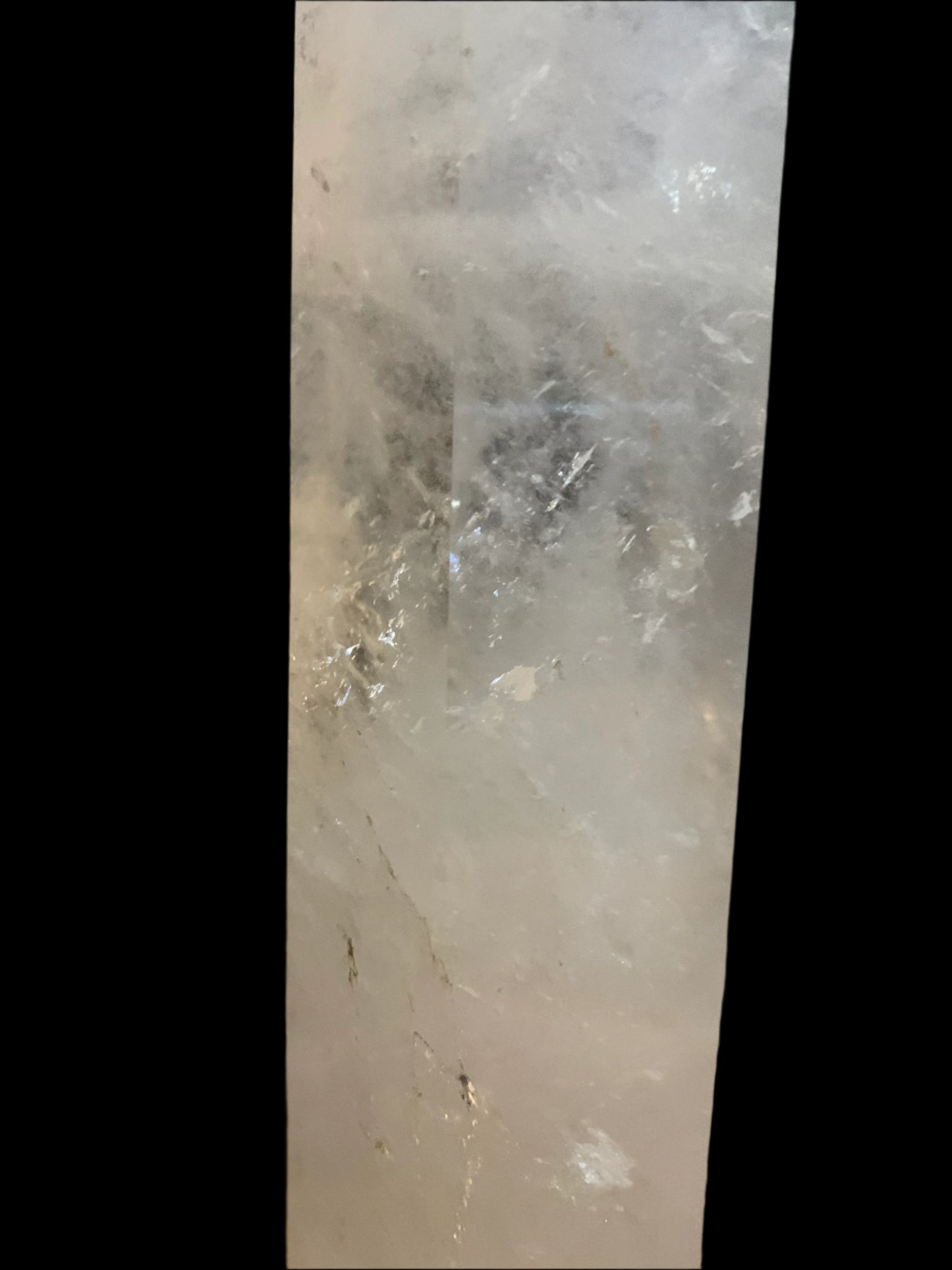 14.5" Clear Quartz Master Healer Obelisk w/ Rainbows
