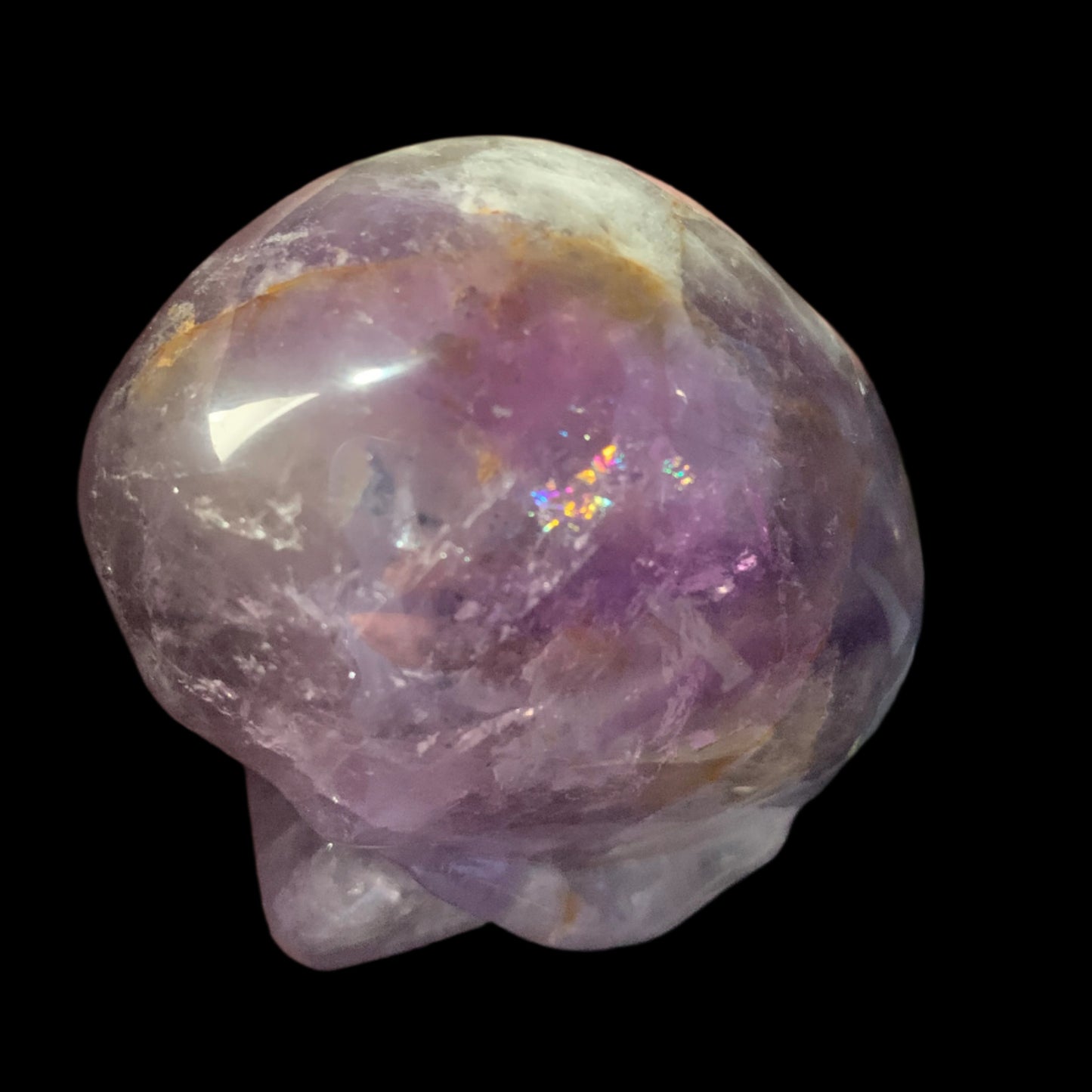 3.4" Amethyst & Smoky/White Quartz w/ Rainbows
