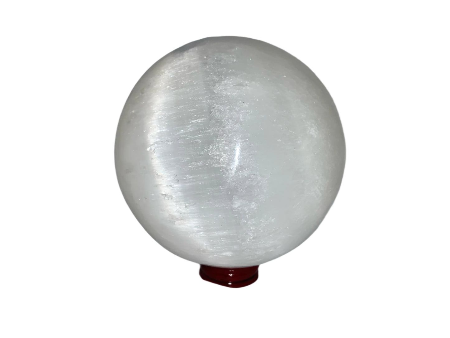 Esfera de selenita de 4 pulgadas