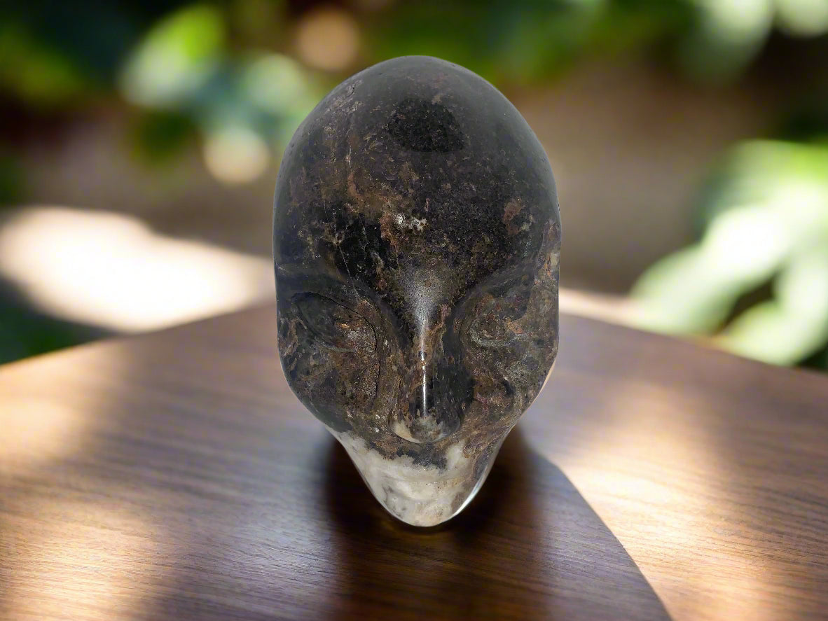 Portal elemental de calavera de ágata mixta de 4,5"