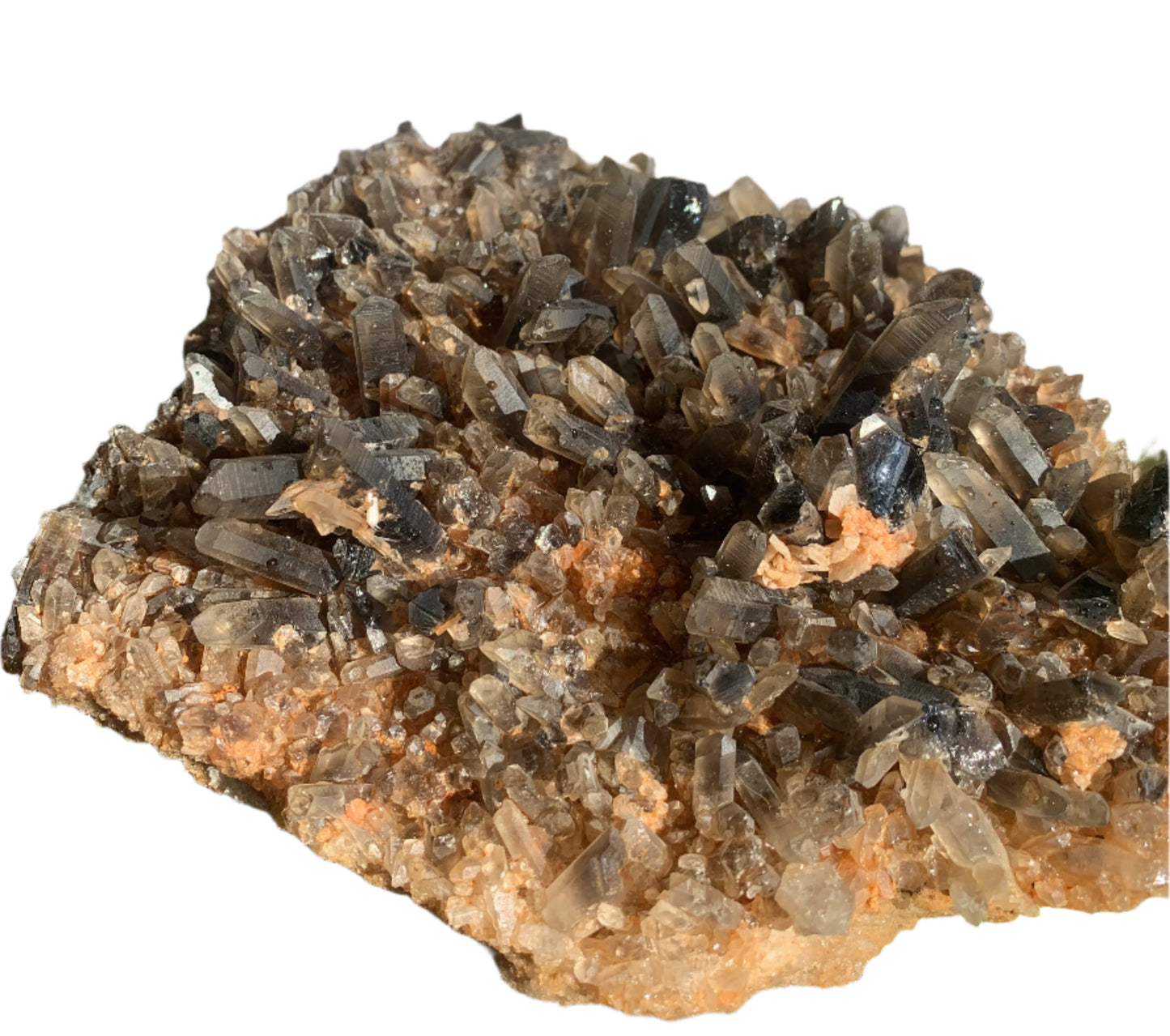 9" Smoky Quartz Cluster