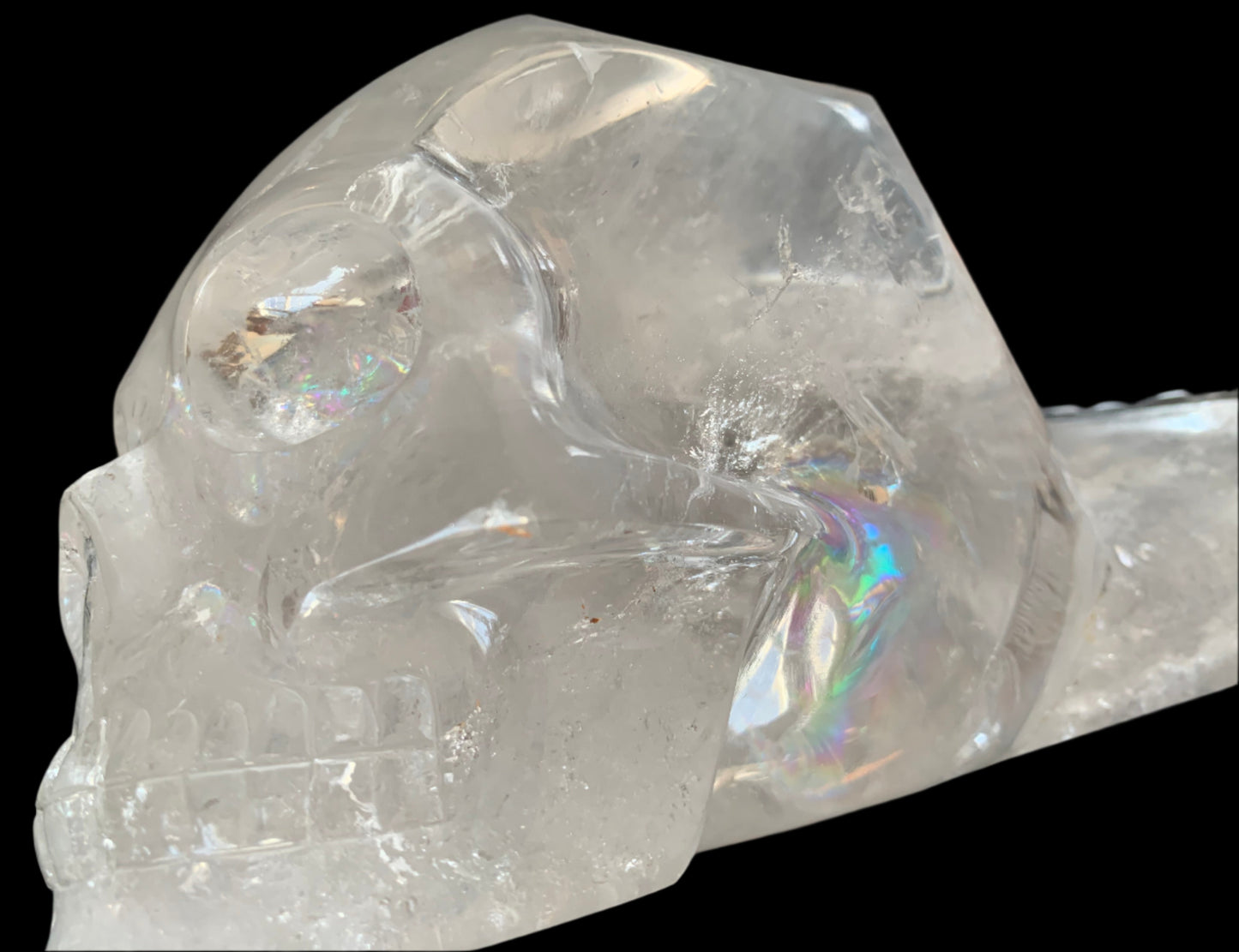 Leandro de Souza Lemurian Sirius Quartz Skull with Dragon