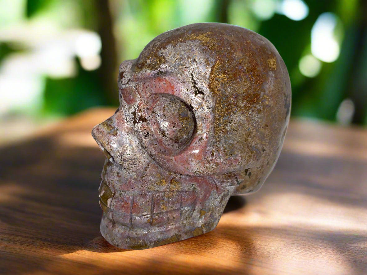 4.4" Ocean Jasper Skull