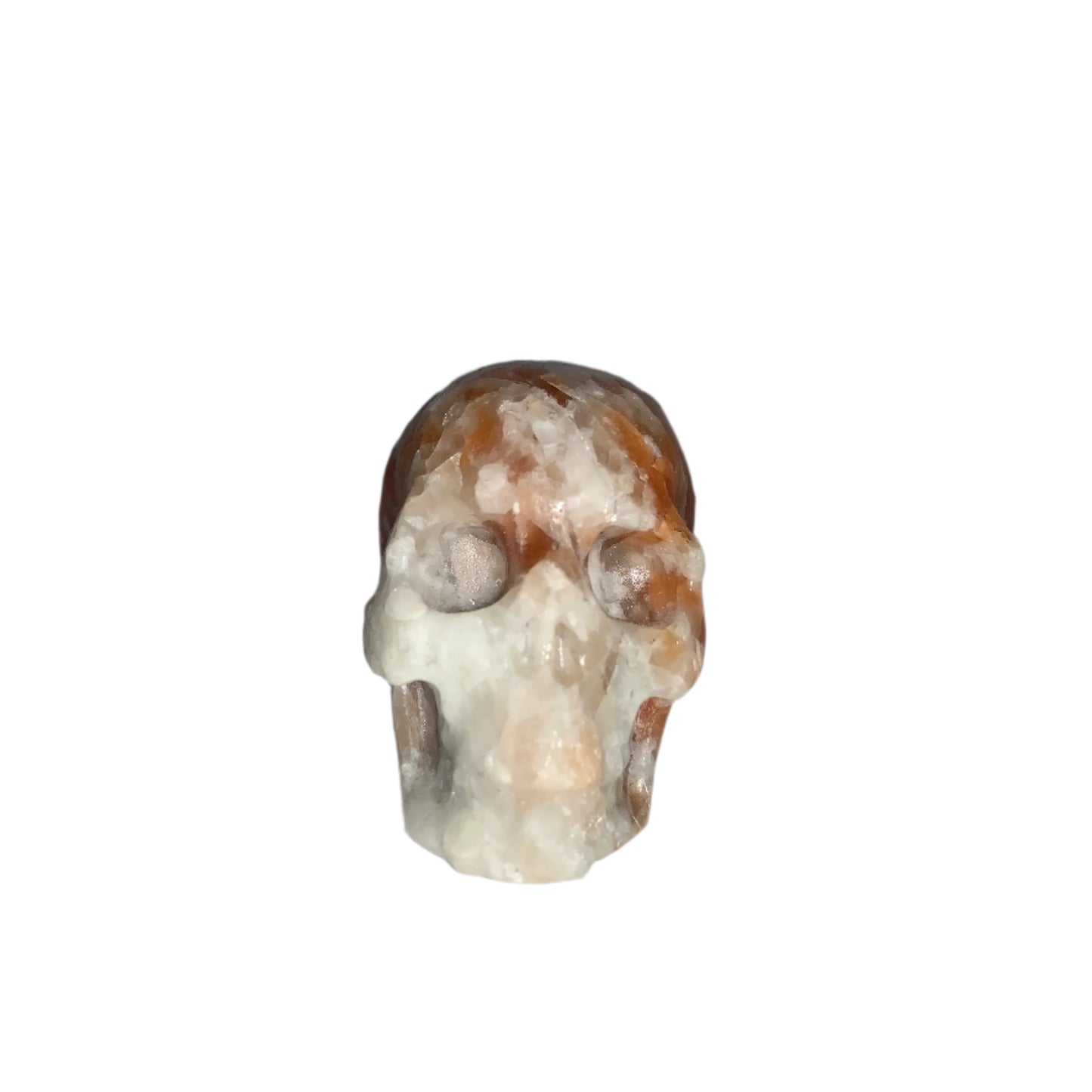 2.1" Orange Calcite Skull