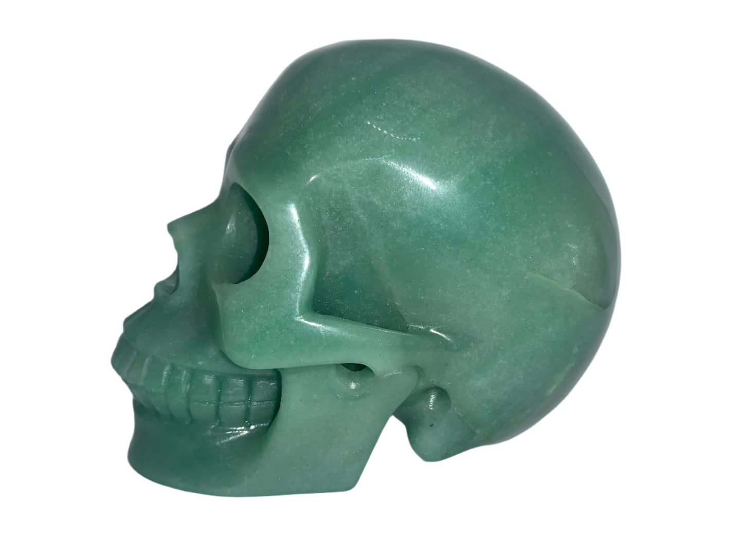 5.3" Green Aventurine Skull