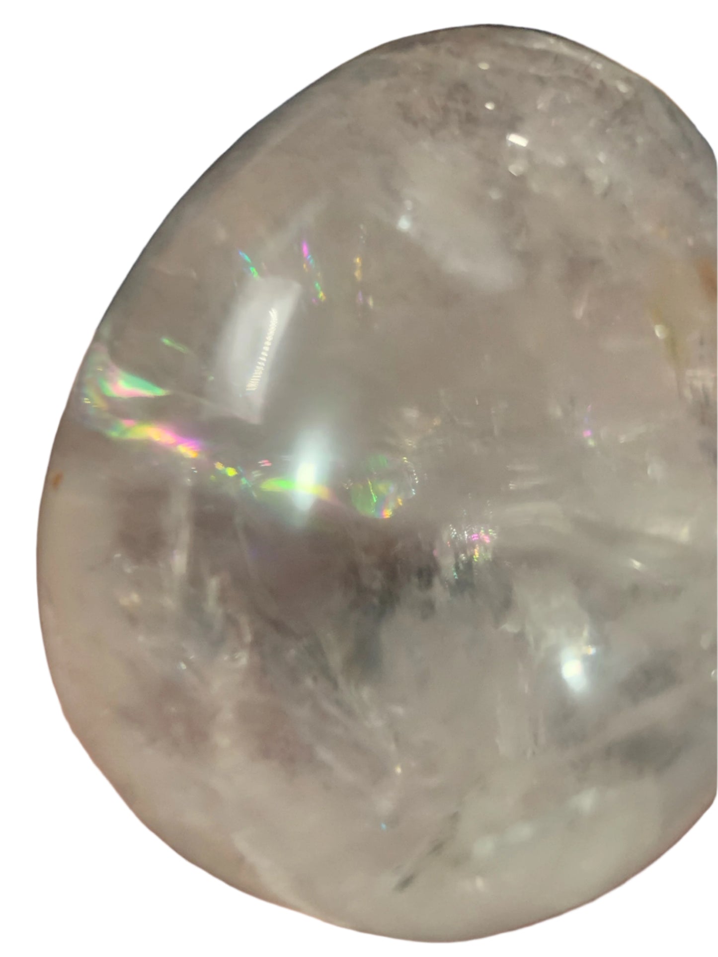 4" Master Healer Alpine Quartz Skull w/ Rainbows