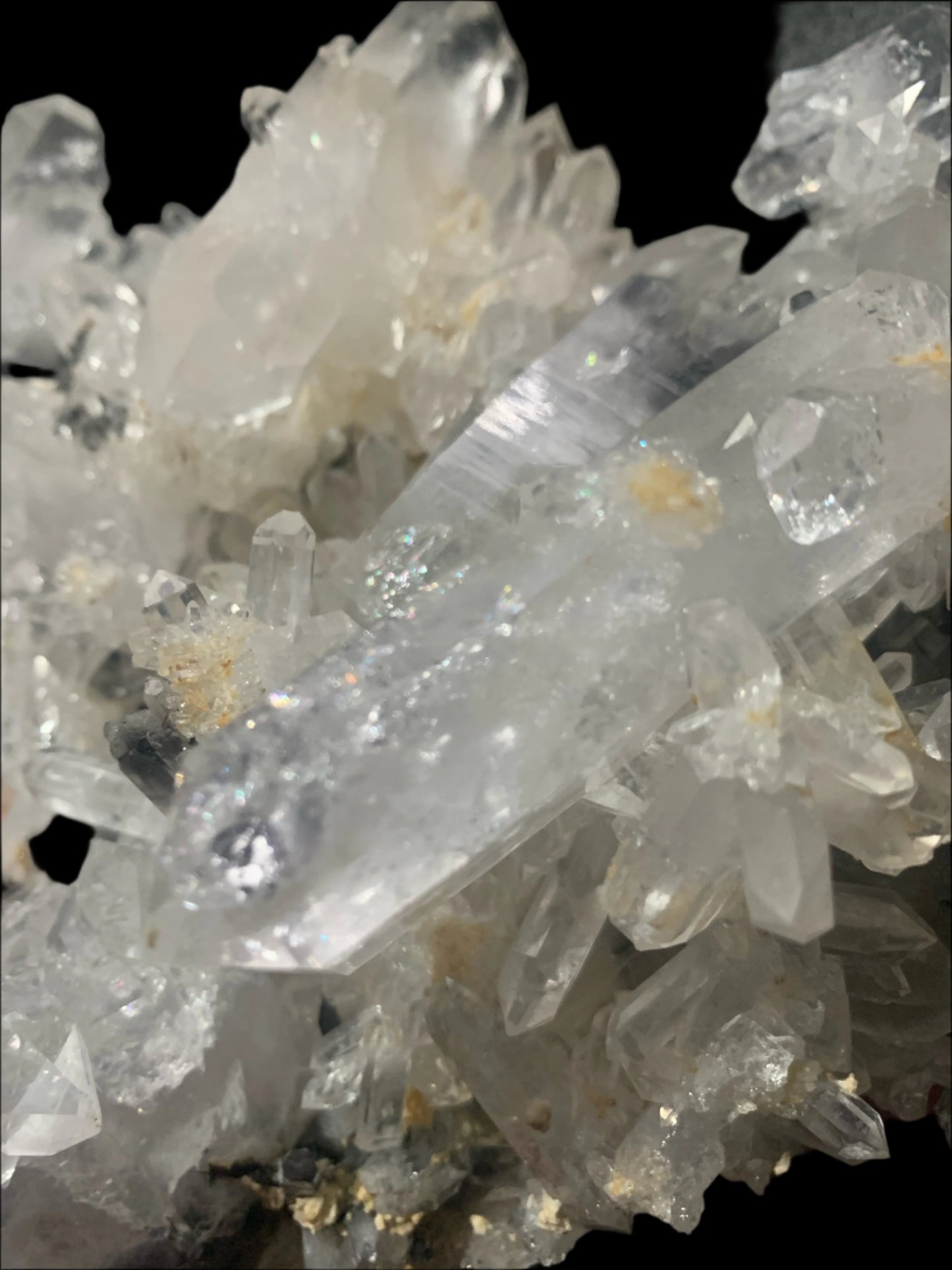 4lb 2oz Quartz & Brookite Cluster w/ Rainbows