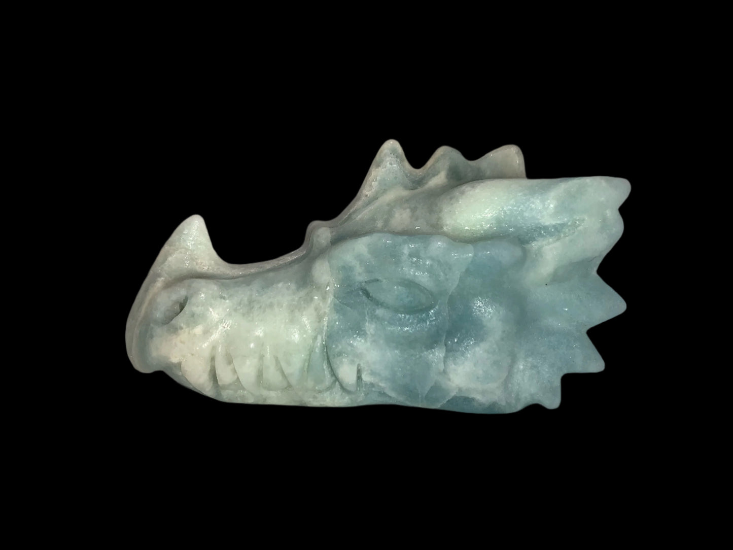4" Dumortierite Dragon Skull