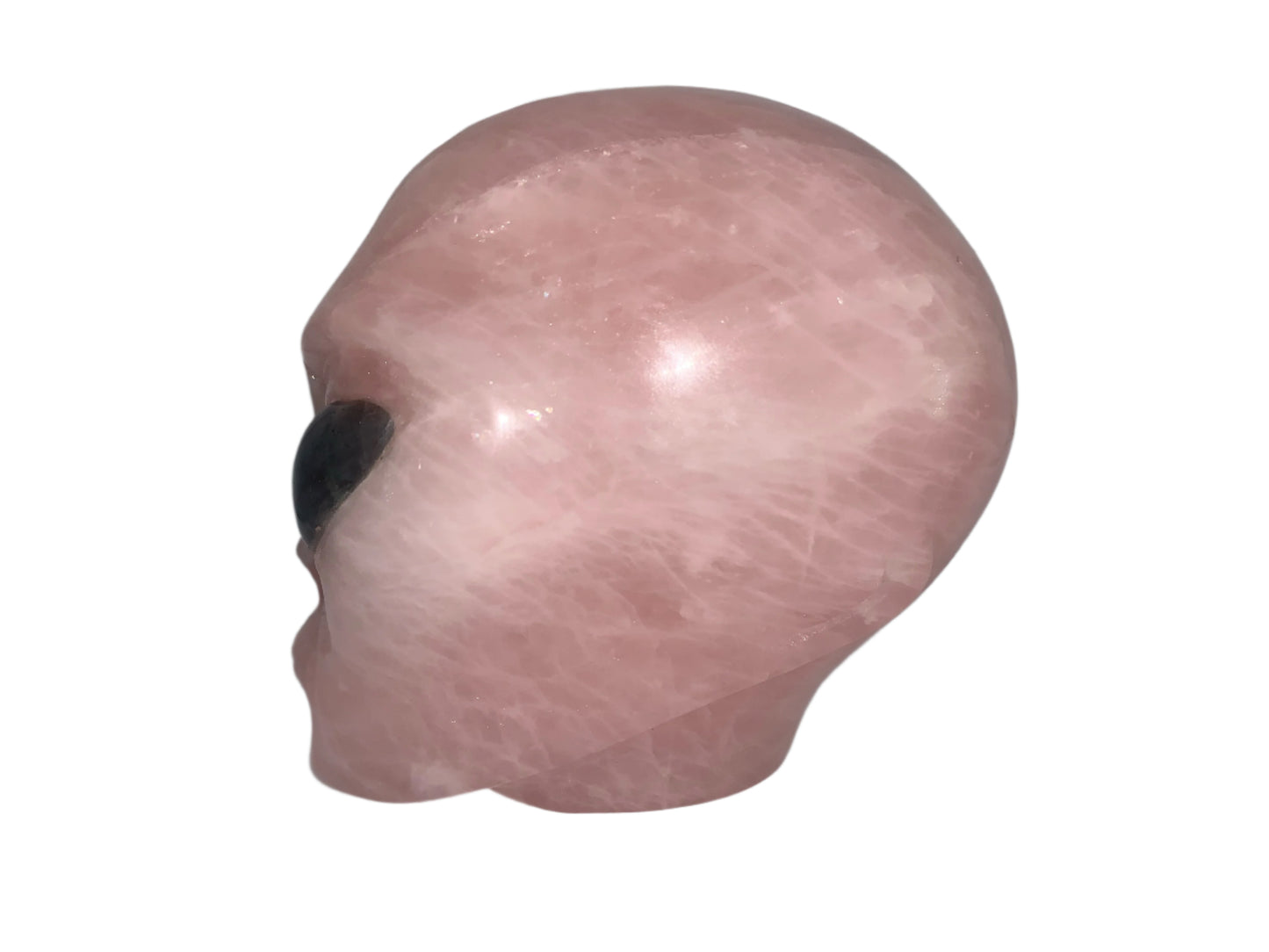 Ser estelar de cuarzo rosa de 4,8" con ojos de labradorita