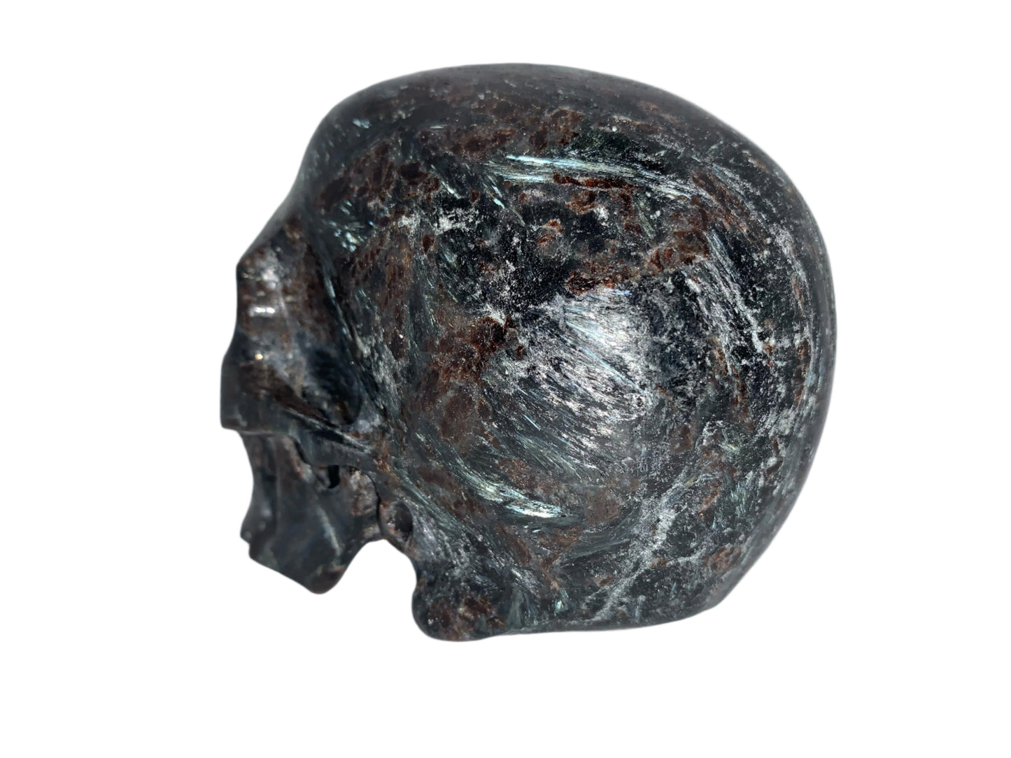 Cráneo de arfvedsonita de 4,7"