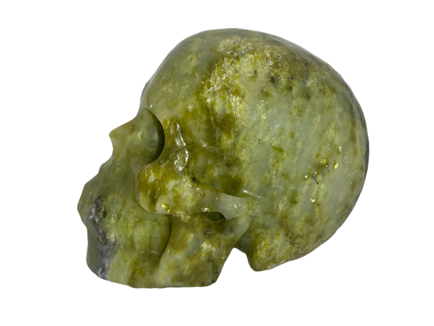 5.2" Opalized Serpentine Marble Skull