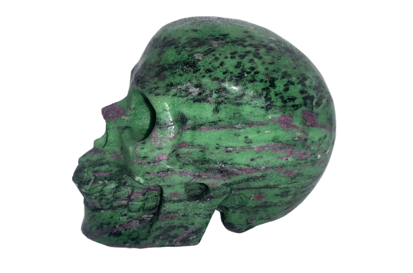 5.3" Ruby Zoisite Skull