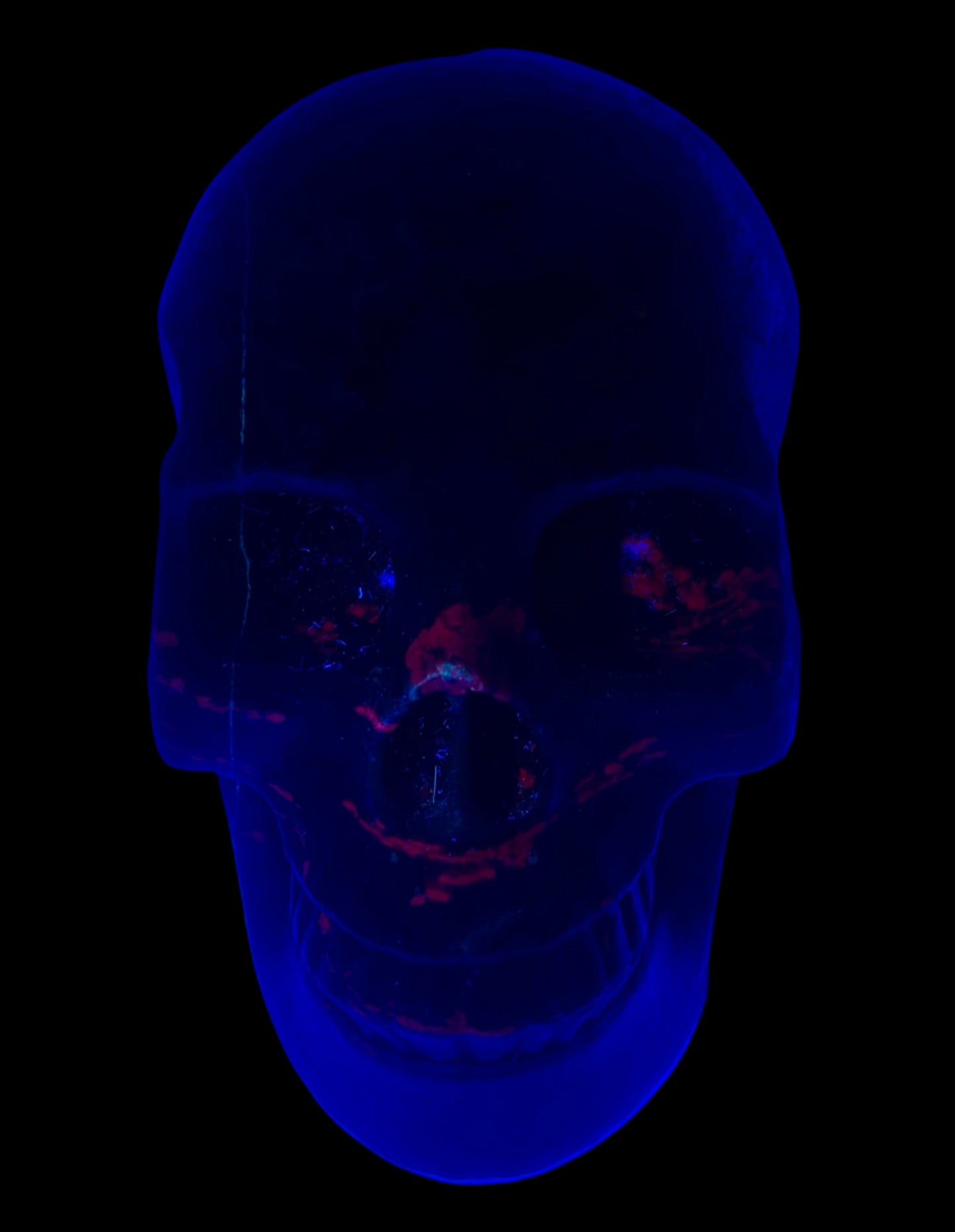 5.3" Ruby Zoisite Skull