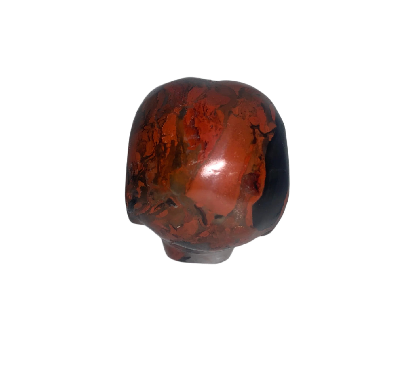 2" Brecciated Red Jasper Star Being Skull