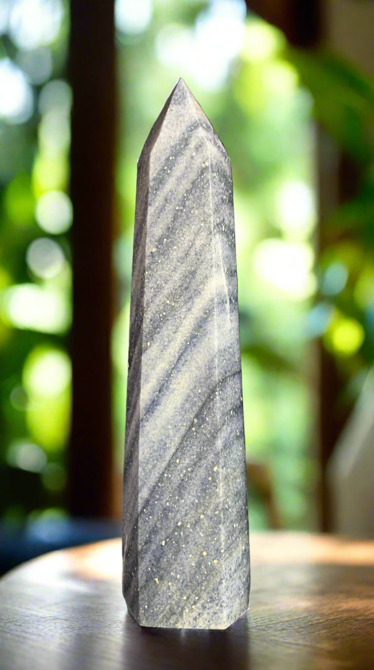 12" Starry Night Dumortierite Tower