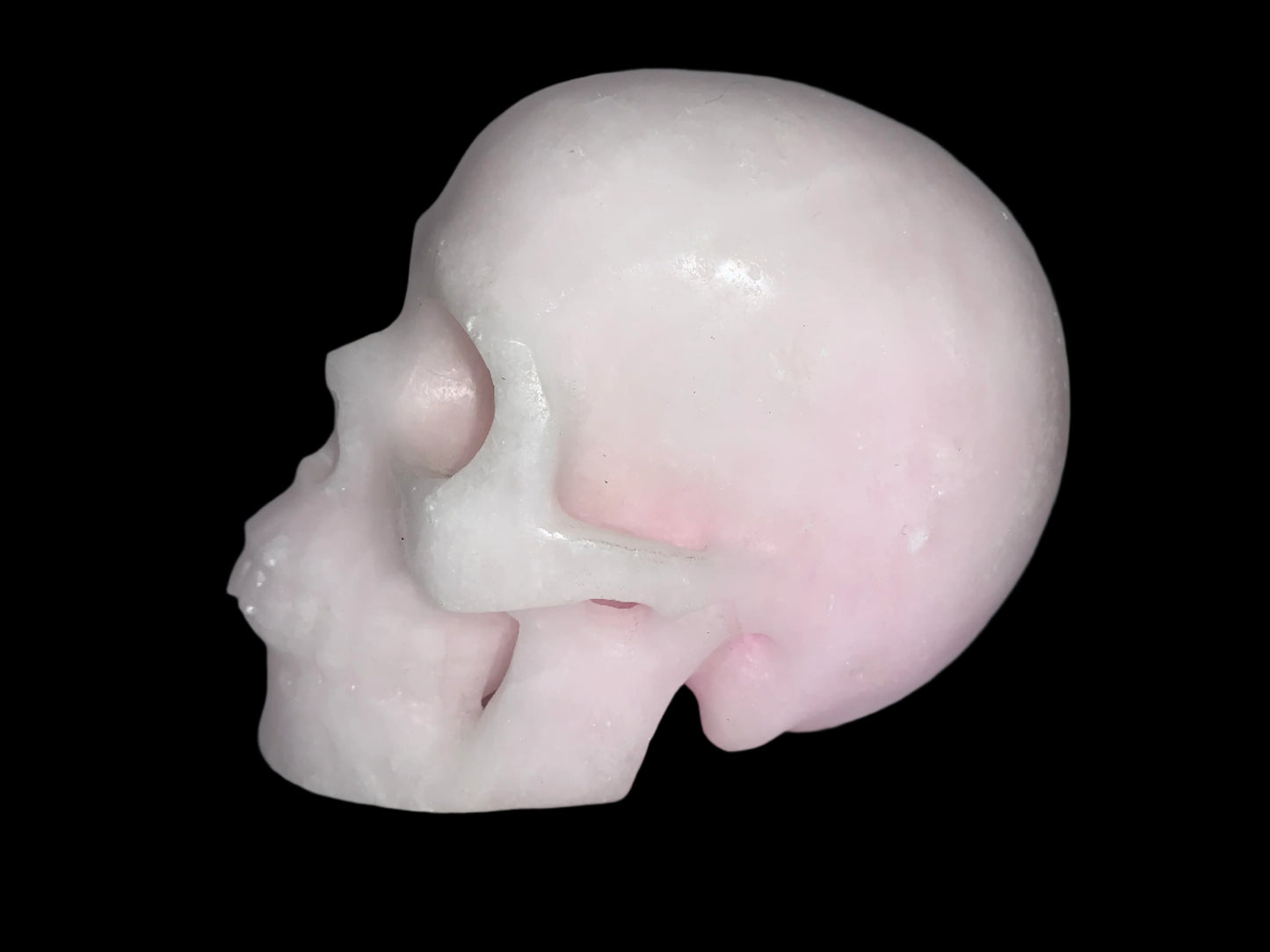 5.3" Pink Aragonite Skull