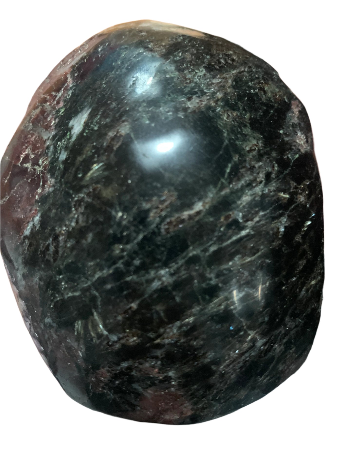 4.5" Garnet & Astrophyllite Skull