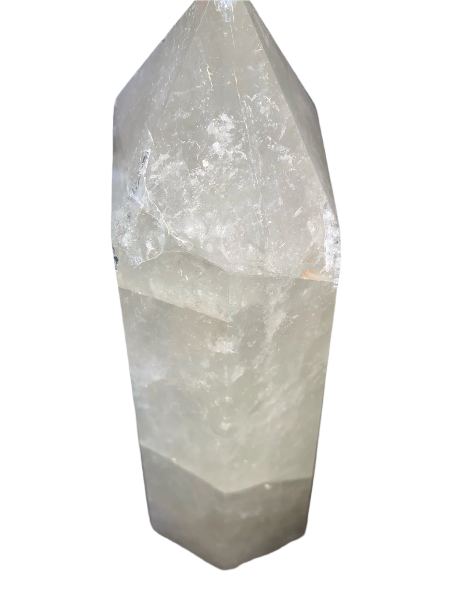 11lb 7oz Smoky Citrine Obelisk w/ Rainbows