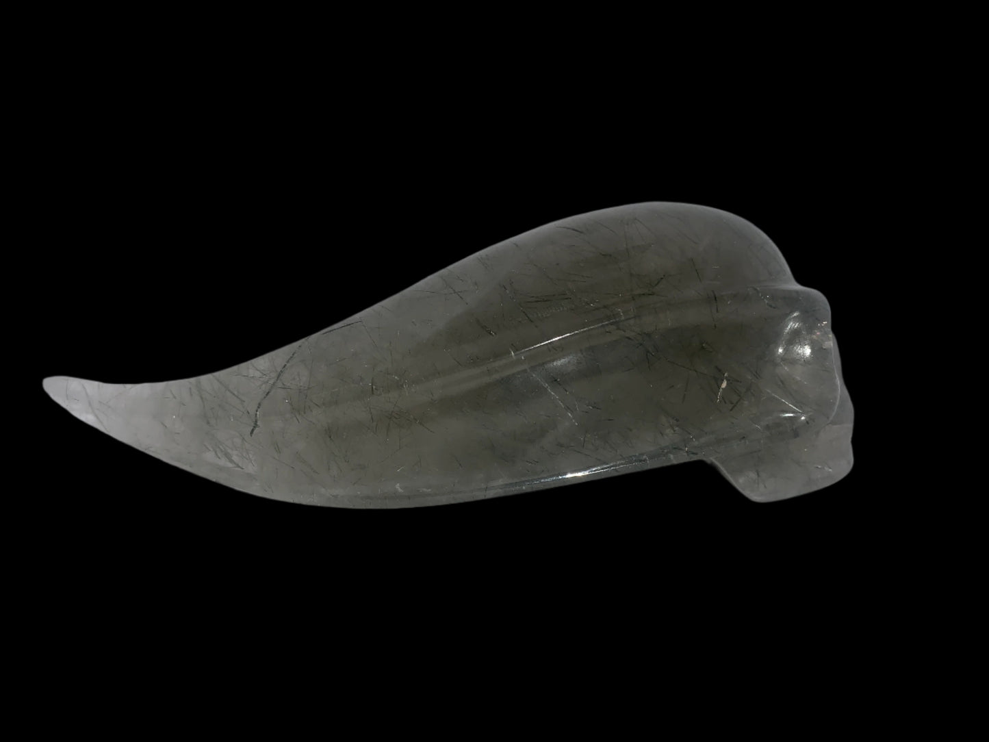 "Cosmic Spear" 5.4" Leandro De Souza Green Rutilated Quartz Traveler