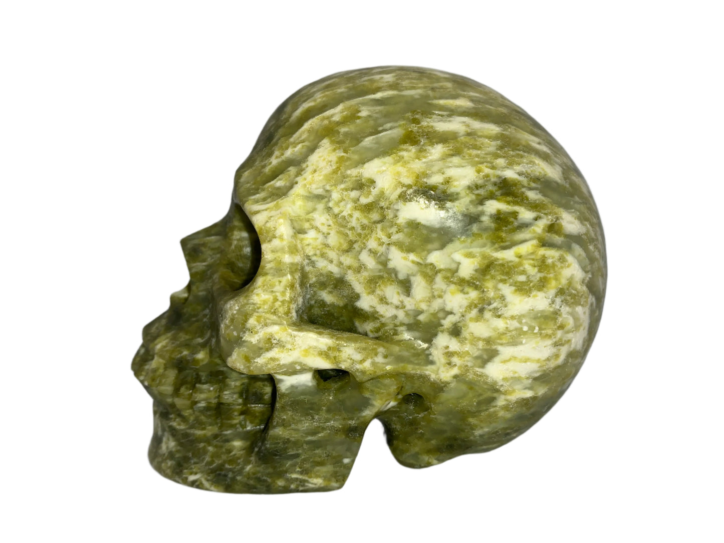 5.3" Serpentine Marble Skull