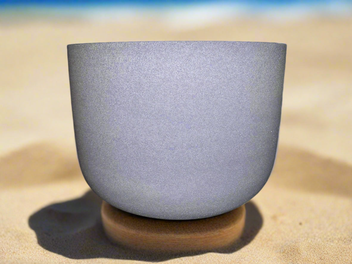 Purple Quartz Singing Bowl Third Eye - A Note