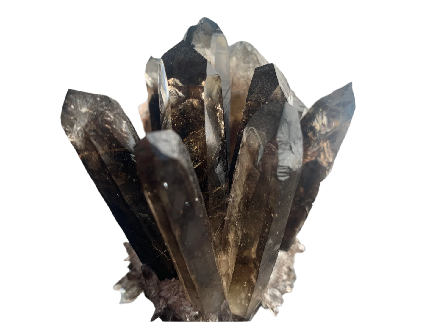 3.4" Smoky Quartz Vug Cluster