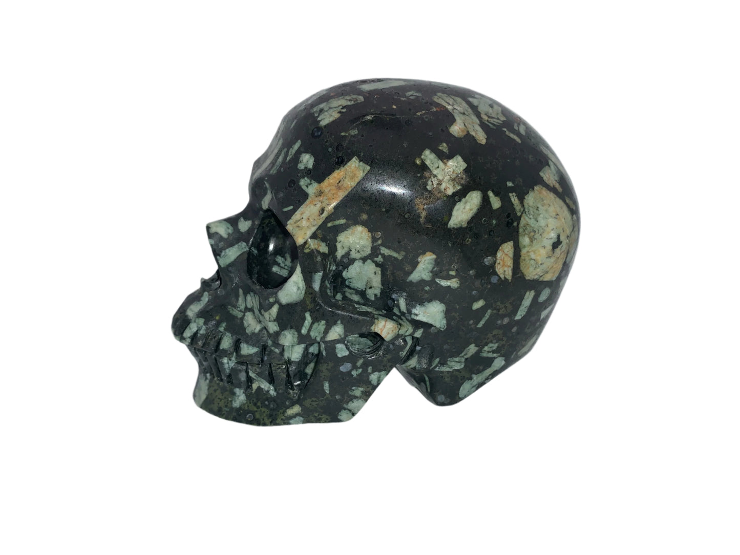 5.3" Chinese Writing Stone Skull