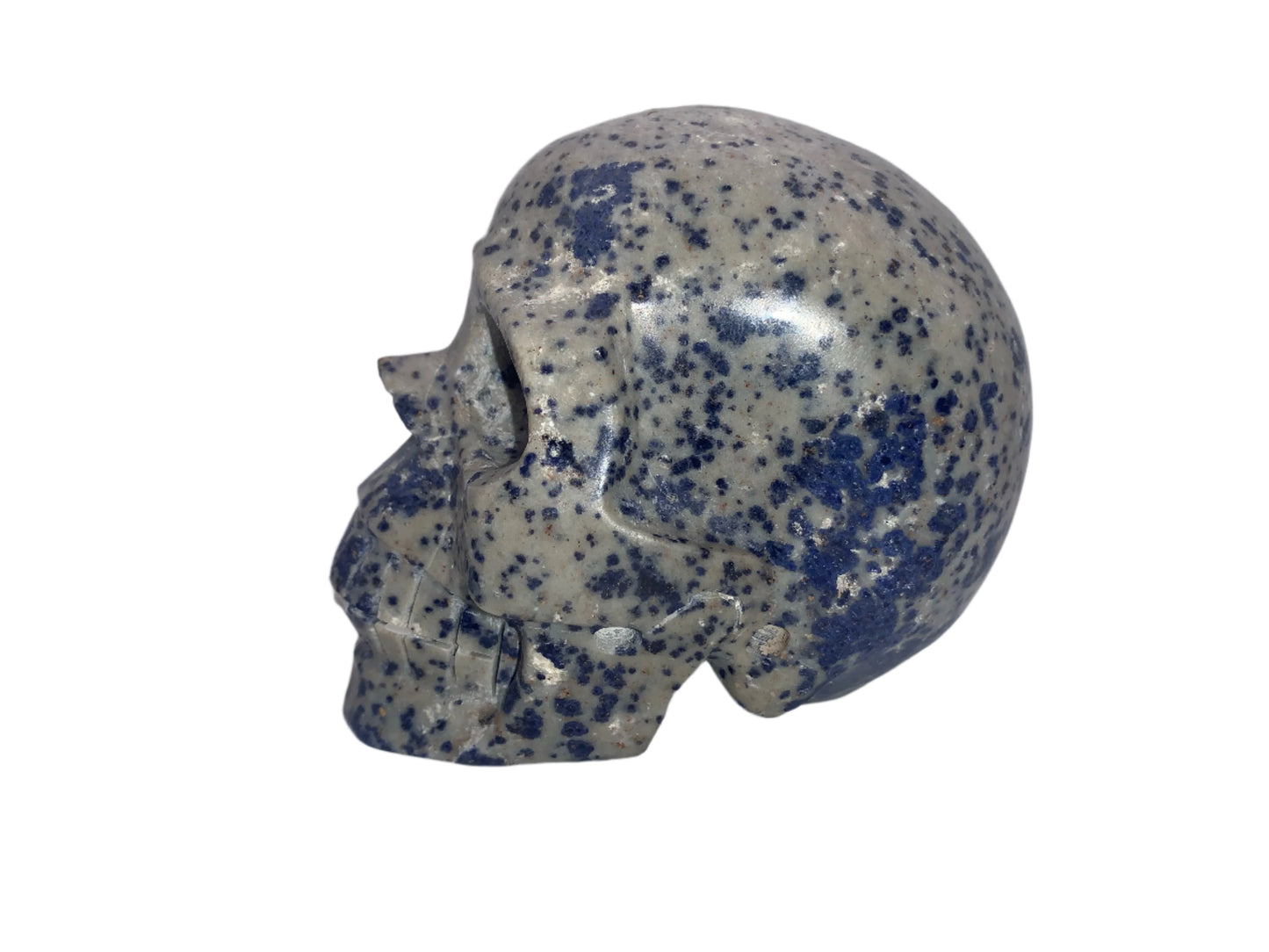 4.3" Raindrop Azurite / K2 Granite Skull