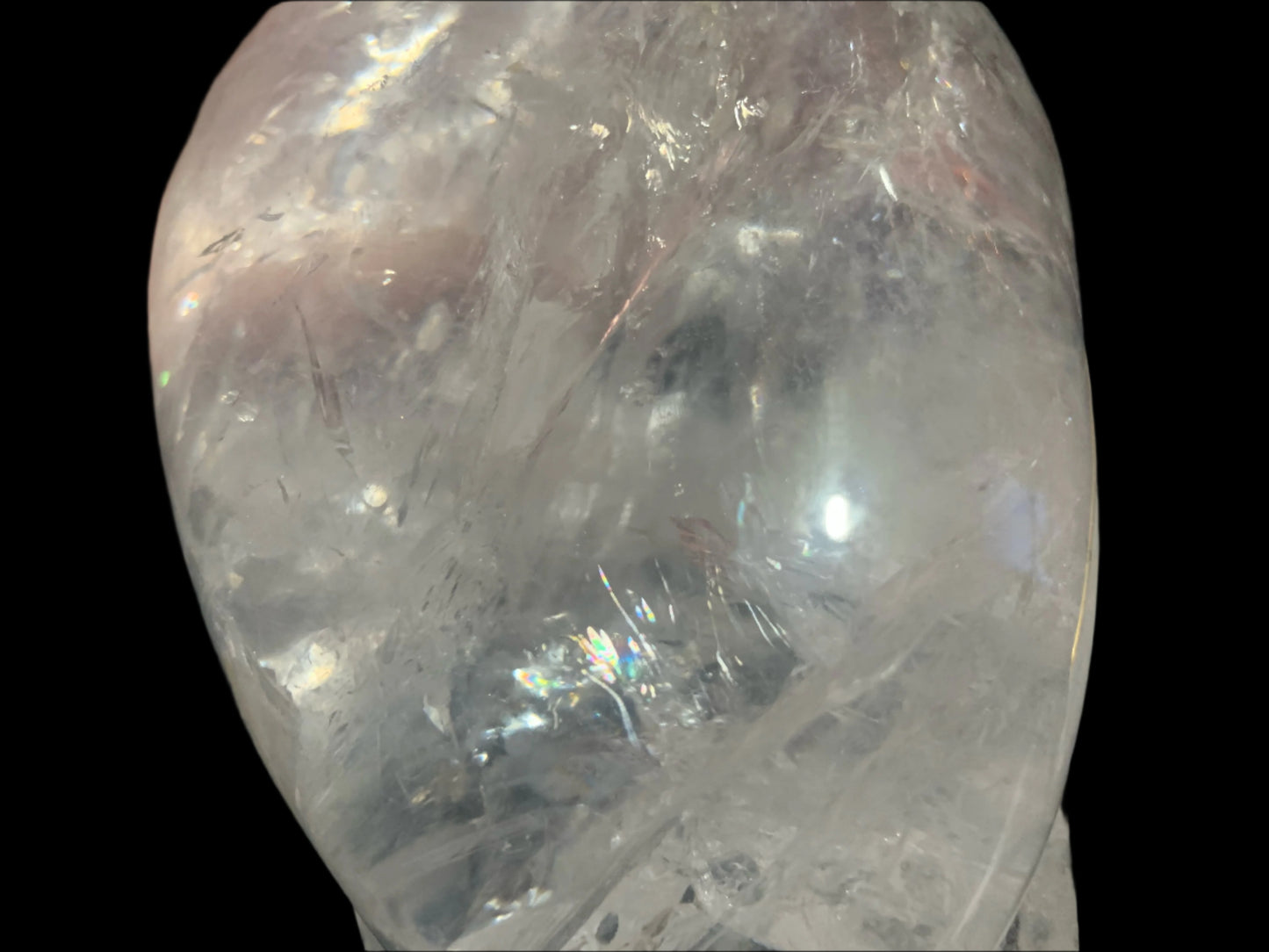 Himalayan Quartz Skull Star-brary w/ Rainbows