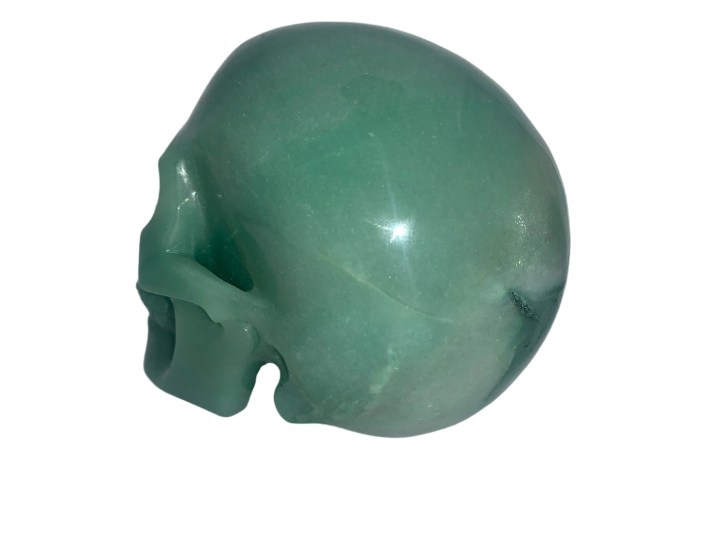 5.3" Green Aventurine Skull