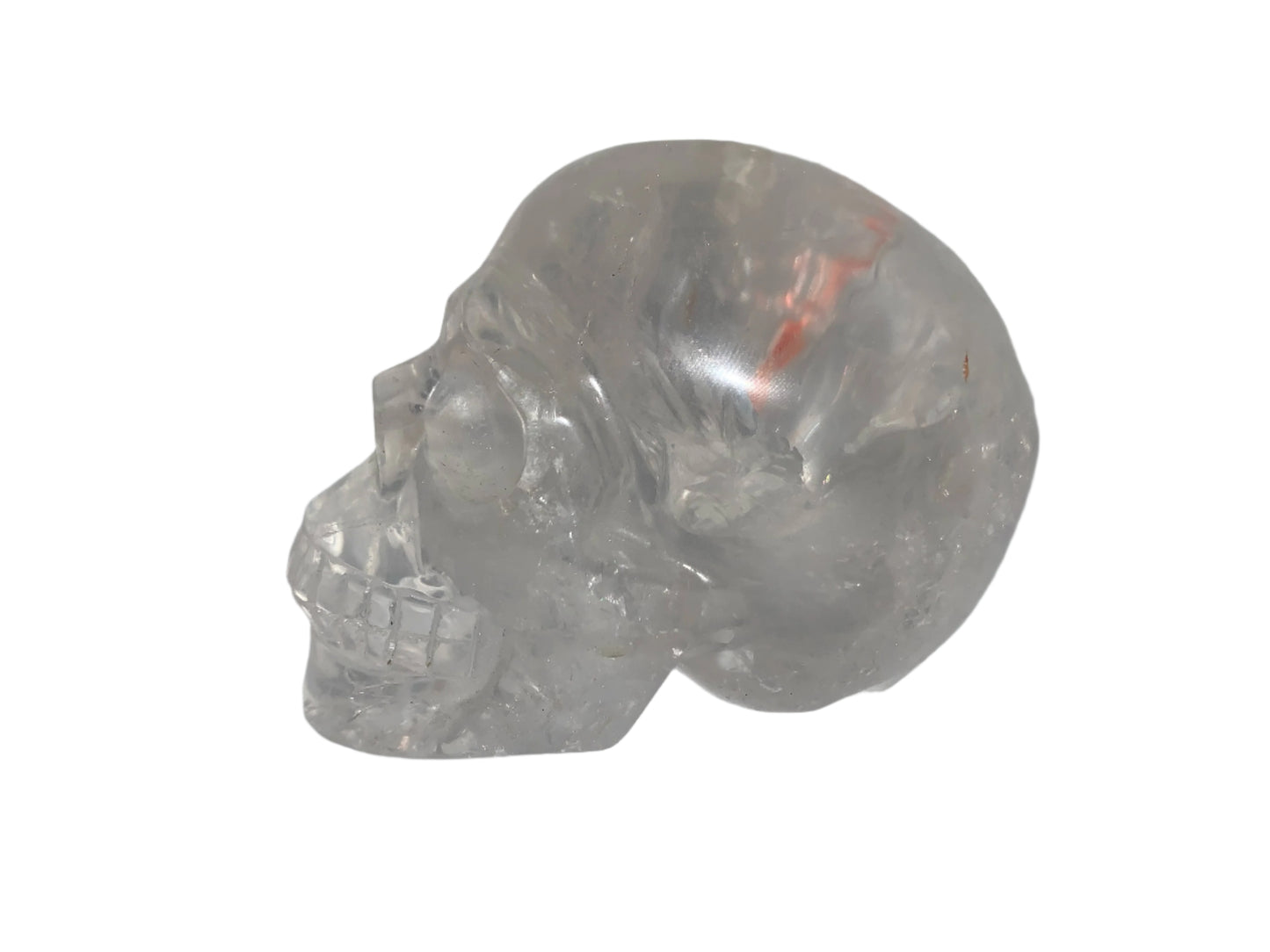4" Master Healer Alpine Quartz Skull w/ Rainbows