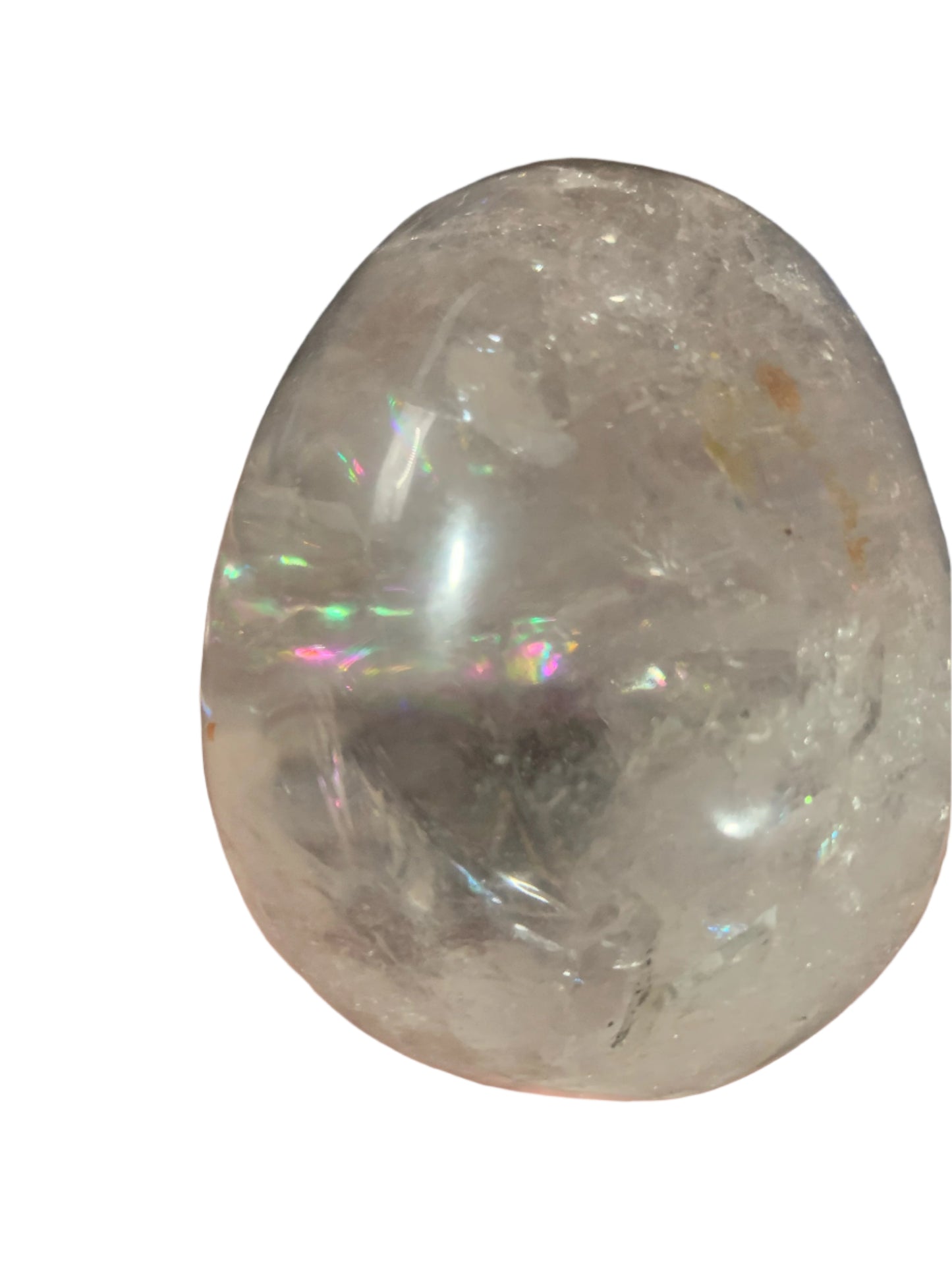 4" Master Healer Alpine Quartz Skull w/ Rainbows