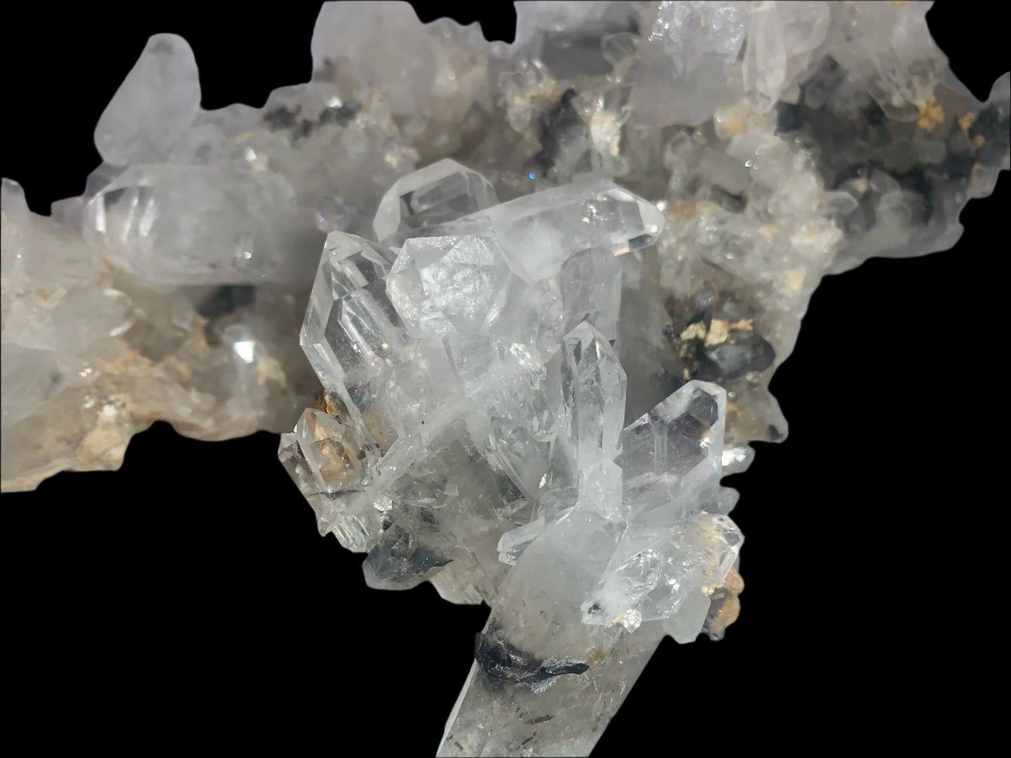 4lb 2oz Quartz & Brookite Cluster w/ Rainbows