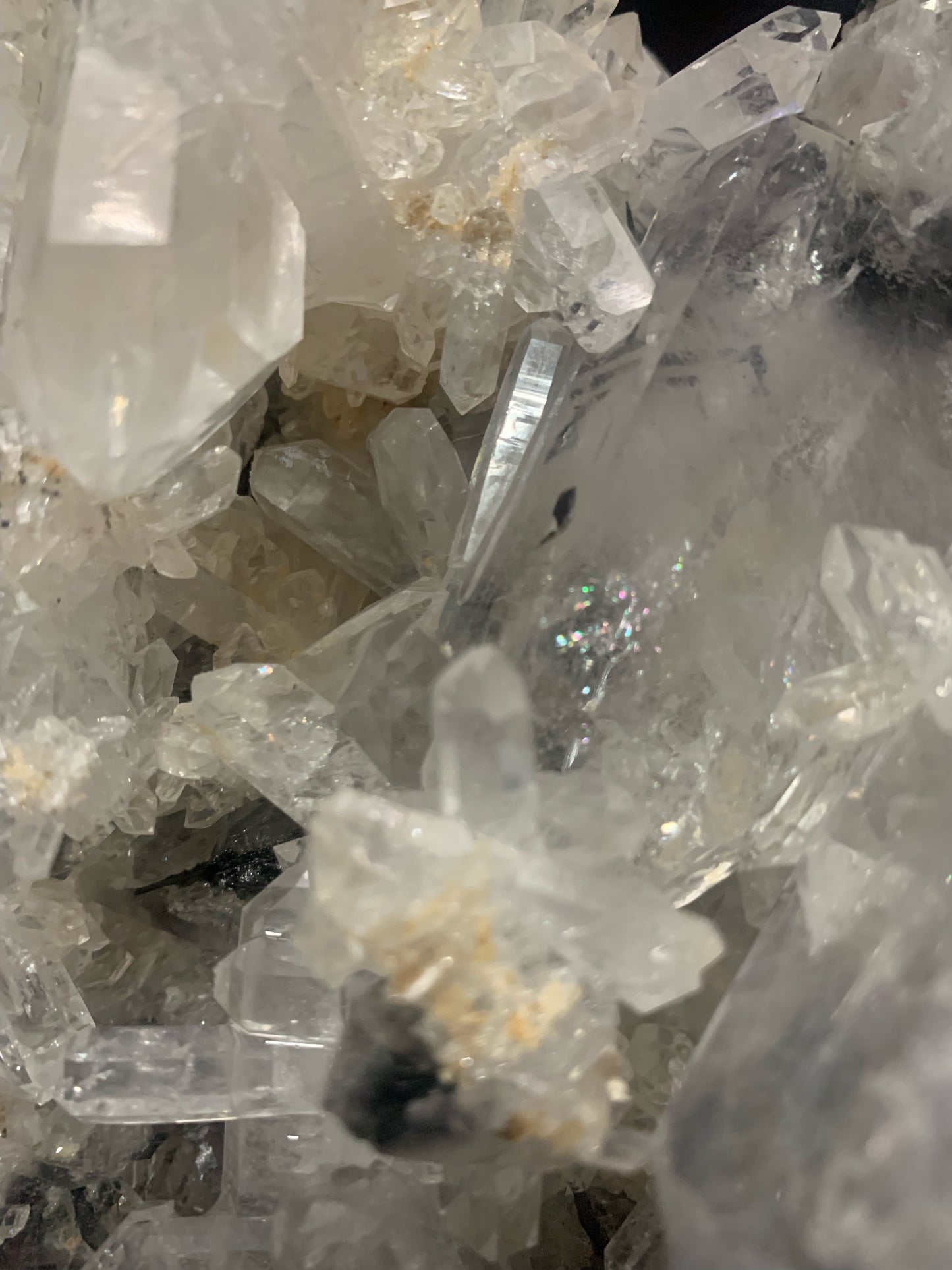 4lb 2oz Quartz & Brookite Cluster w/ Rainbows