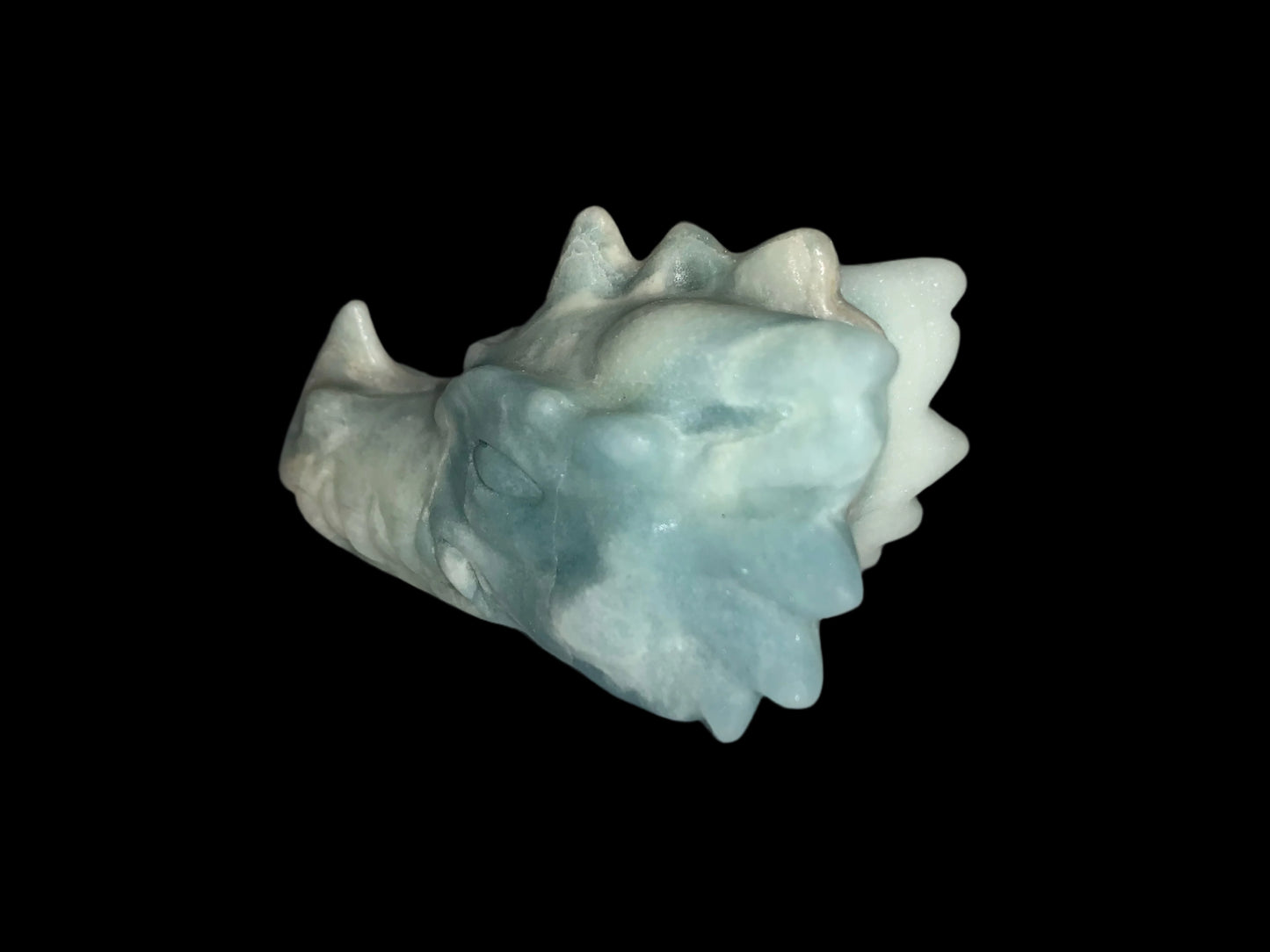 4" Dumortierite Dragon Skull