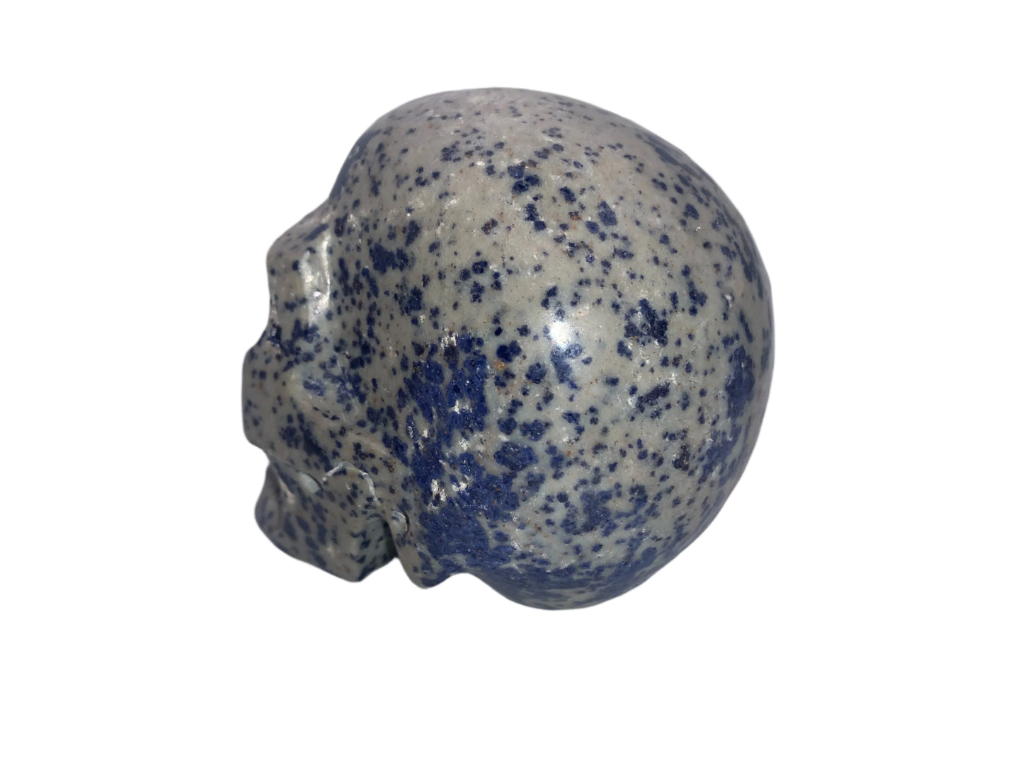 4.3" Raindrop Azurite / K2 Granite Skull
