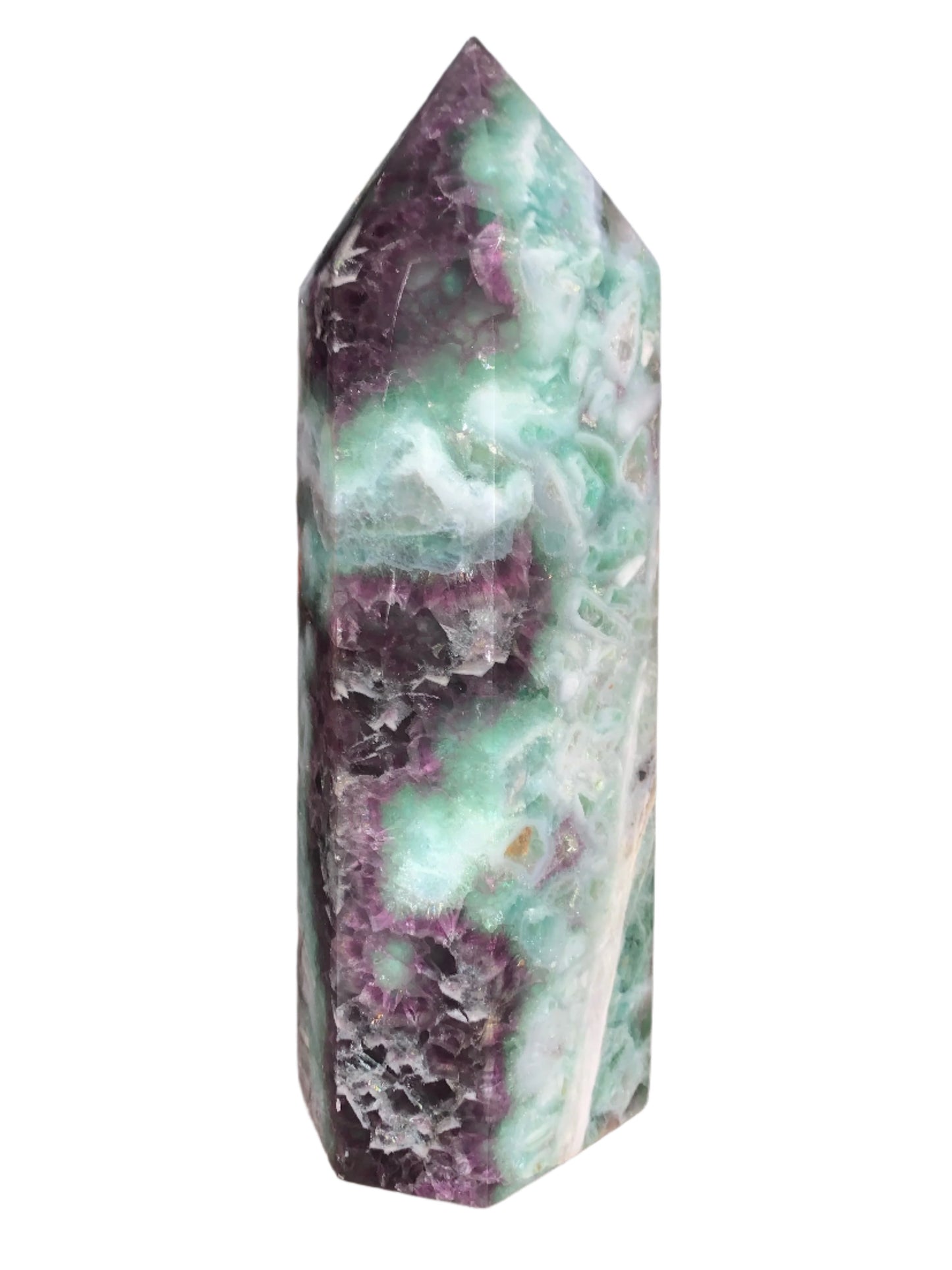 4lbs 12oz Rainbow Fluorite Tower