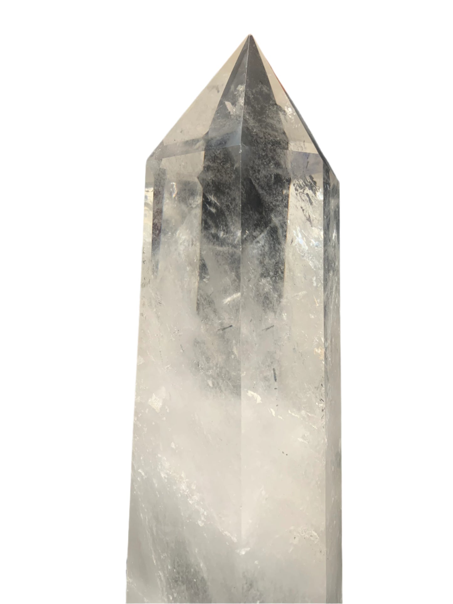 9lb Clear Quartz & Tourmaline Tower w/ Rainbows