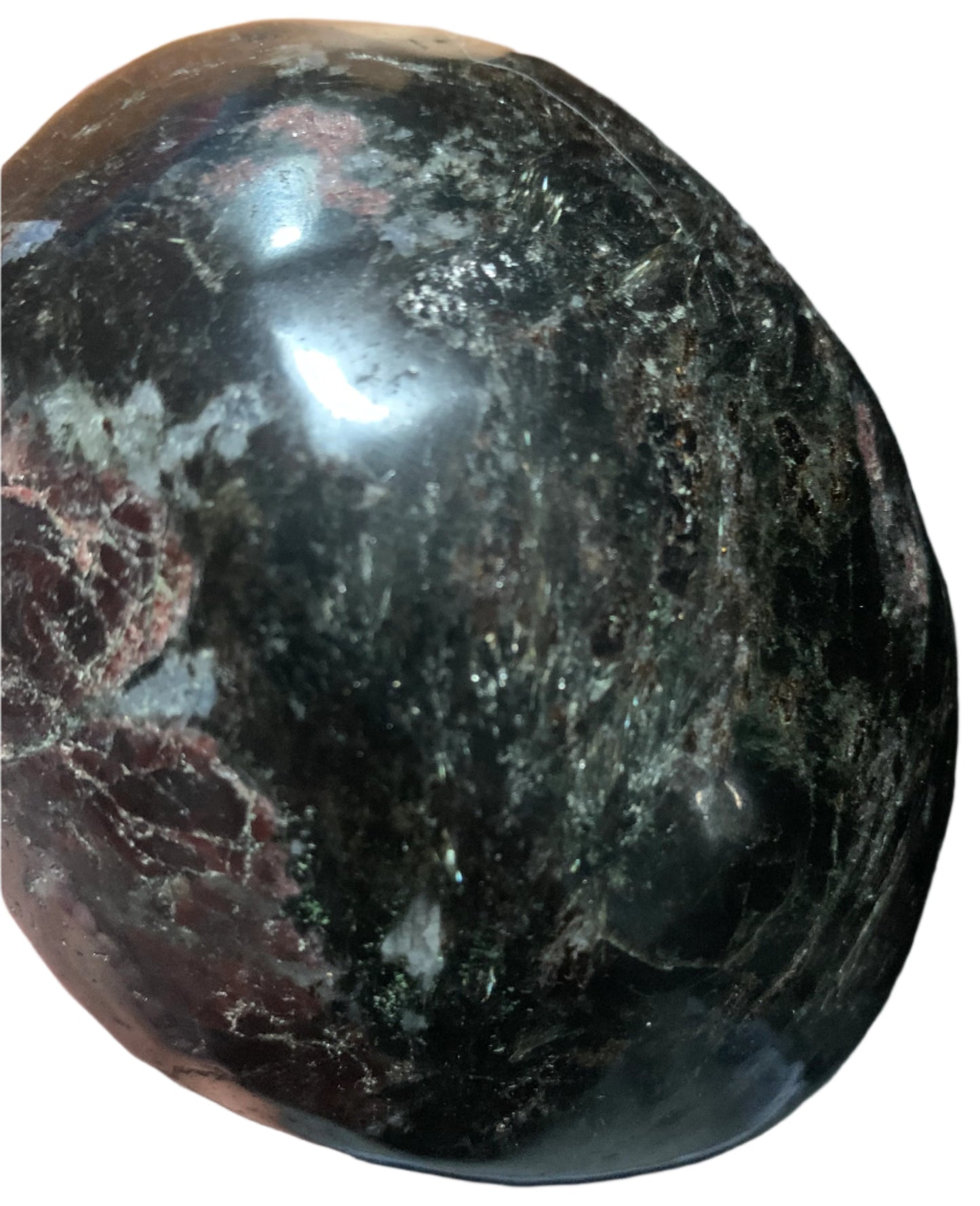 4.5" Garnet & Astrophyllite Skull