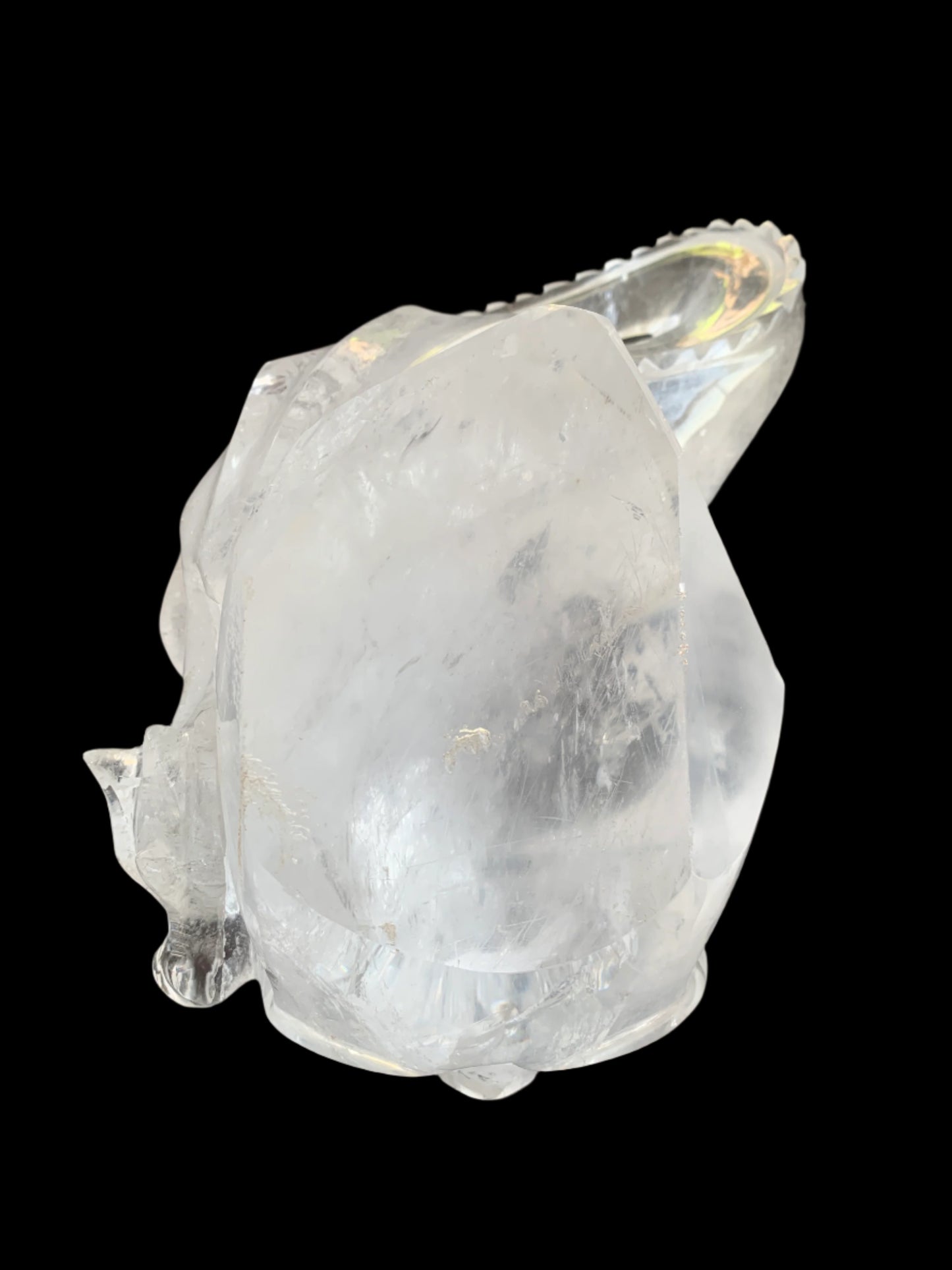 Leandro de Souza Lemurian Sirius Quartz Skull with Dragon