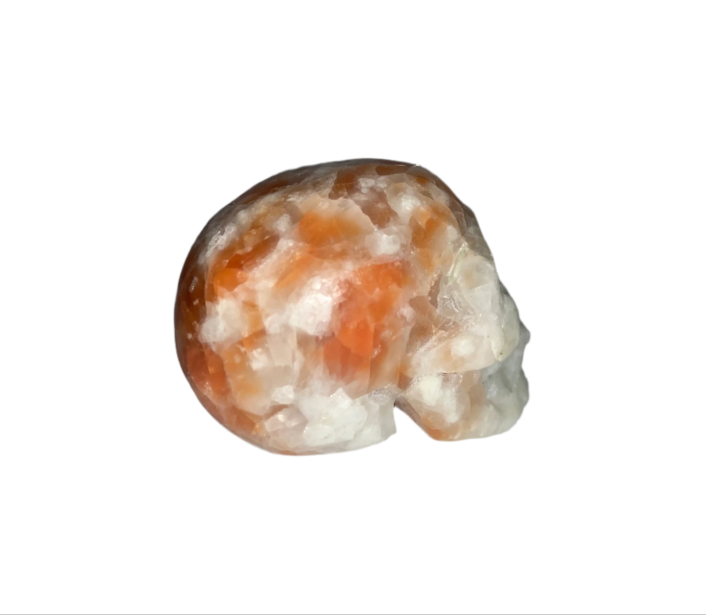 2.1" Orange Calcite Skull