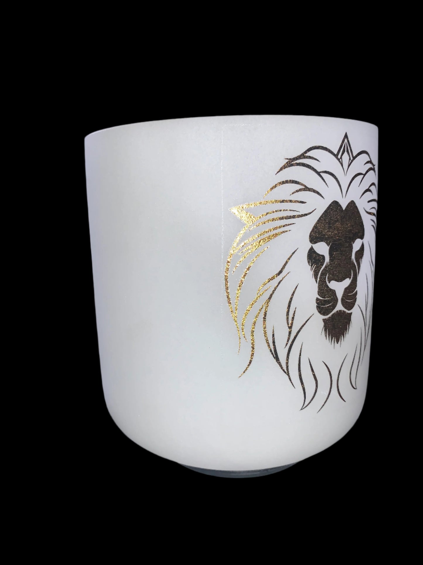 Crown Chakra Lion Pattern Quartz Bowl - B Note