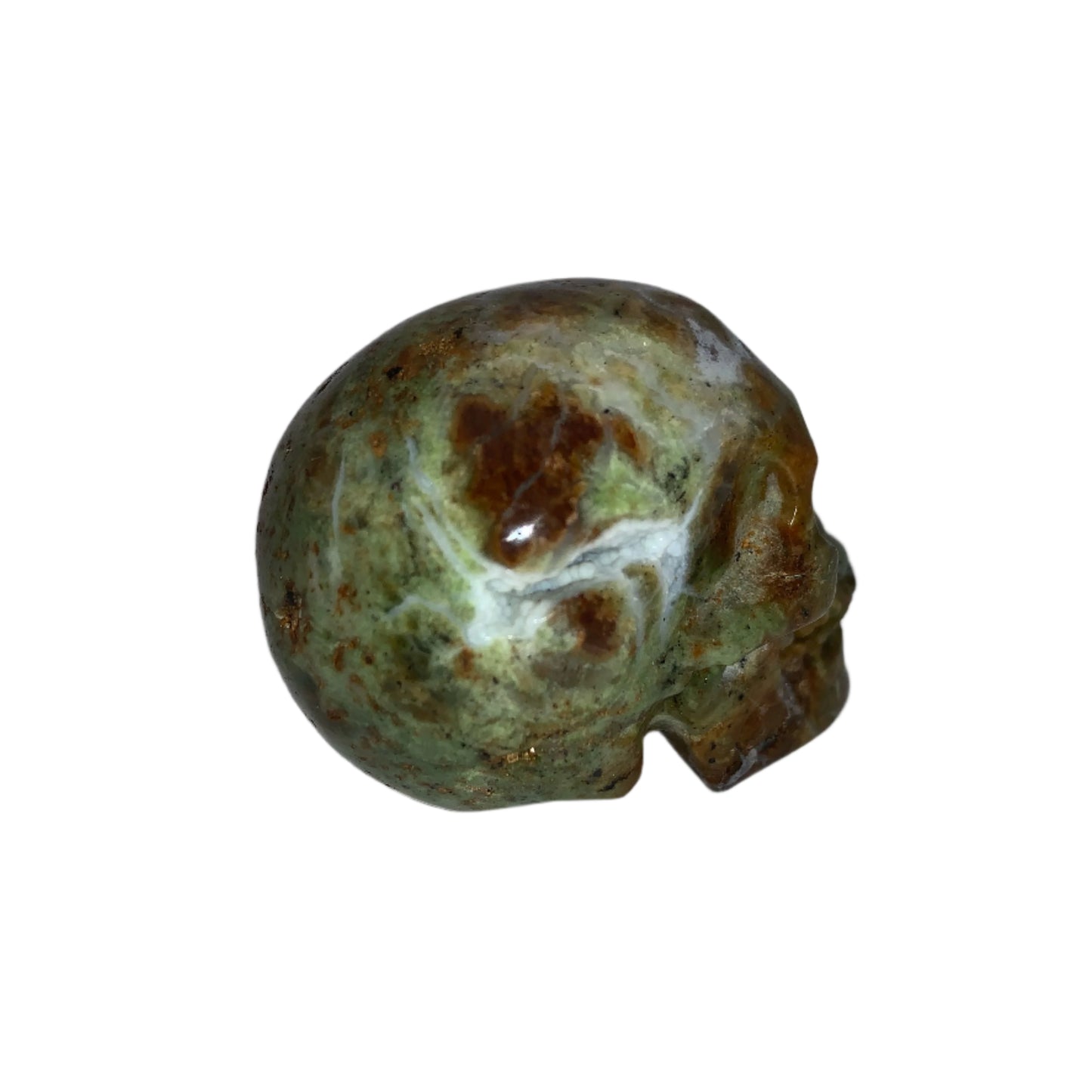 2.2" Green Opal Skull