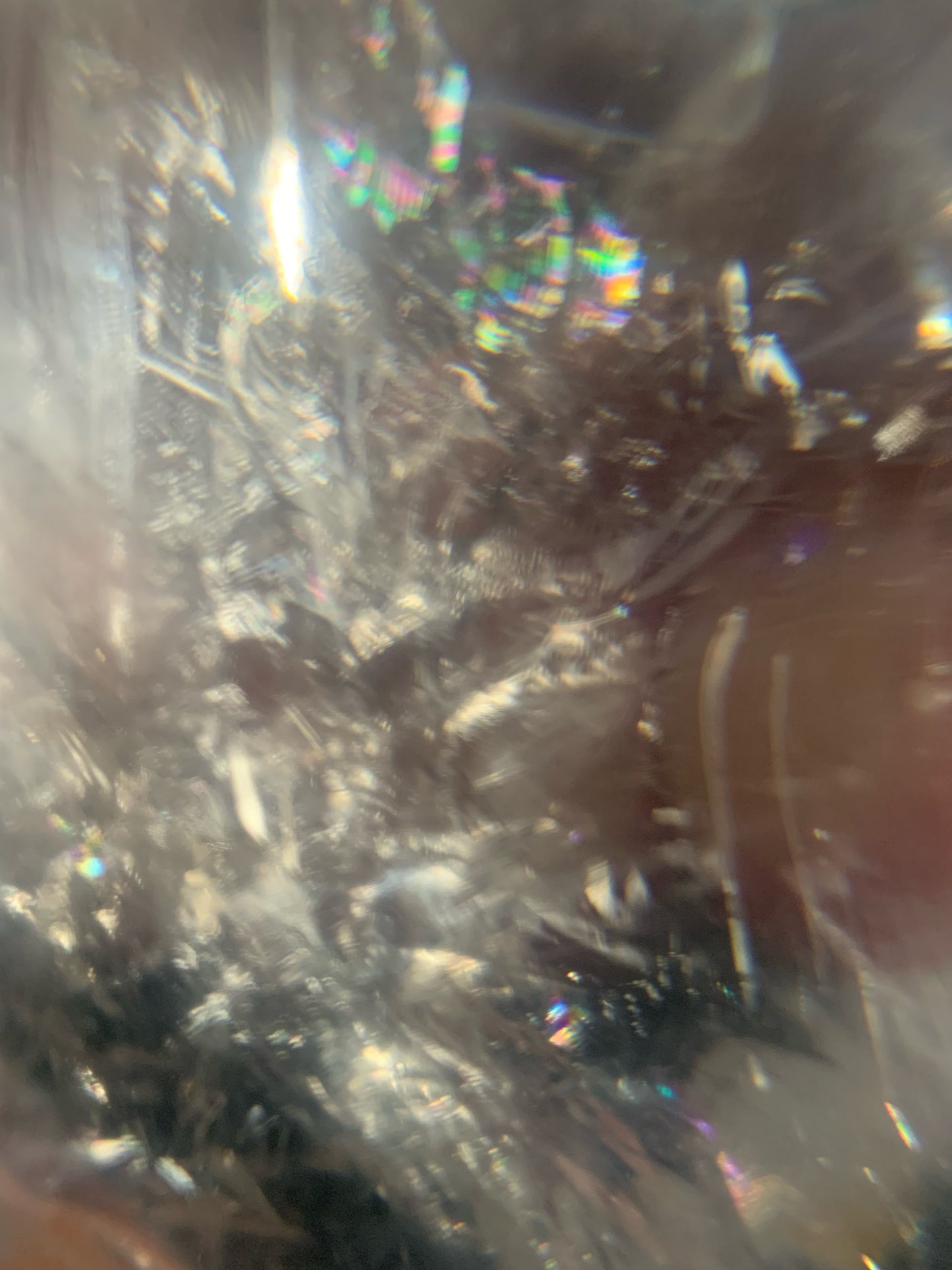 Himalayan Quartz Skull Star-brary w/ Rainbows