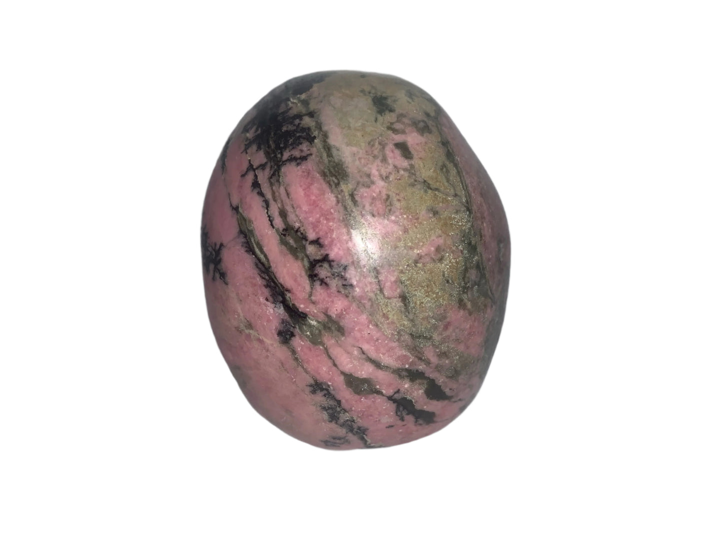 Cráneo de rodonita de 4,6"