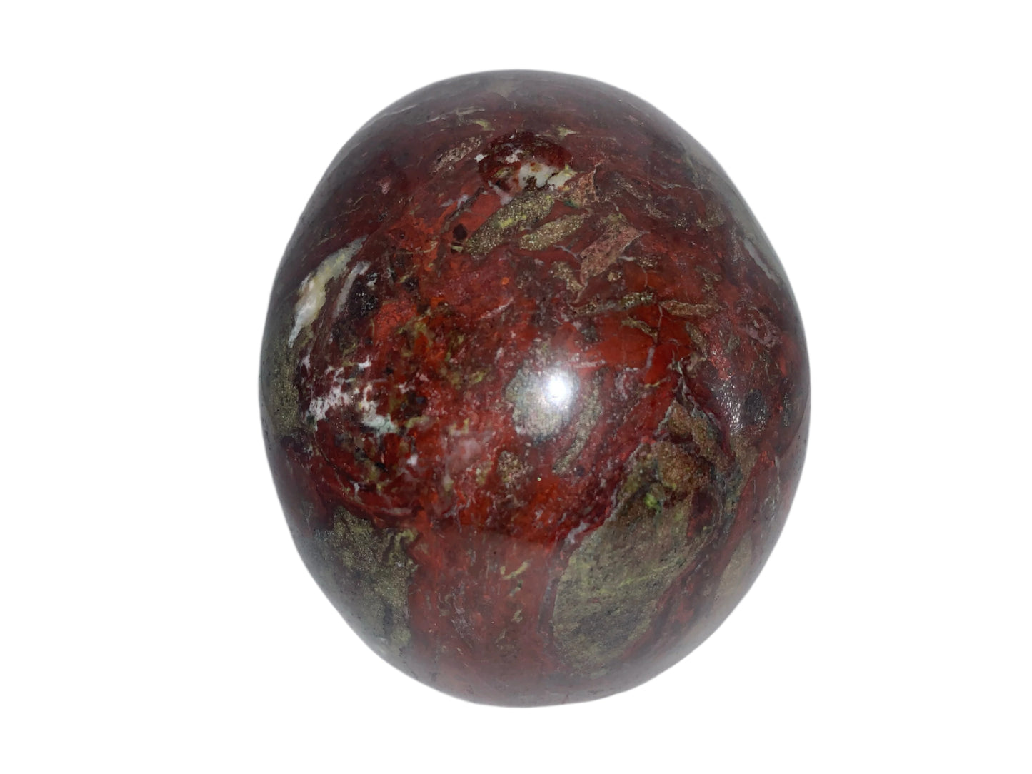 5.3" Dragon Blood Jasper Skull