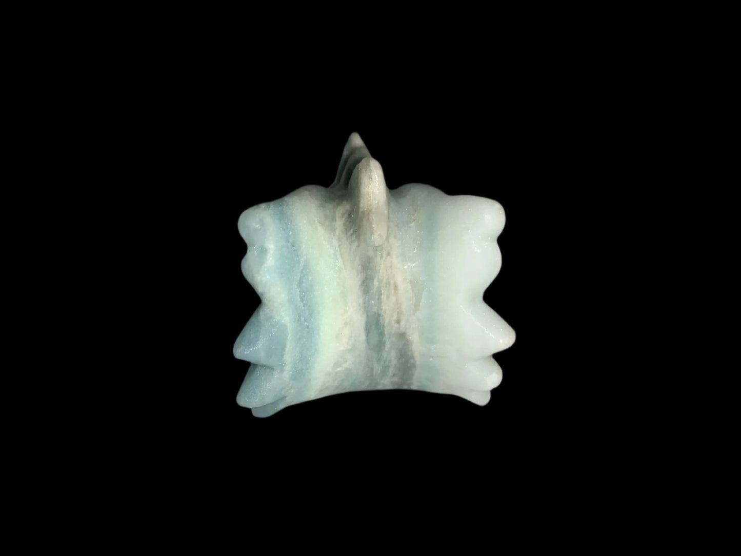 4" Dumortierite Dragon Skull