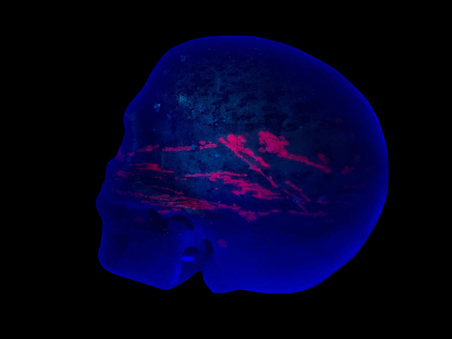 5.3" Ruby Zoisite Skull