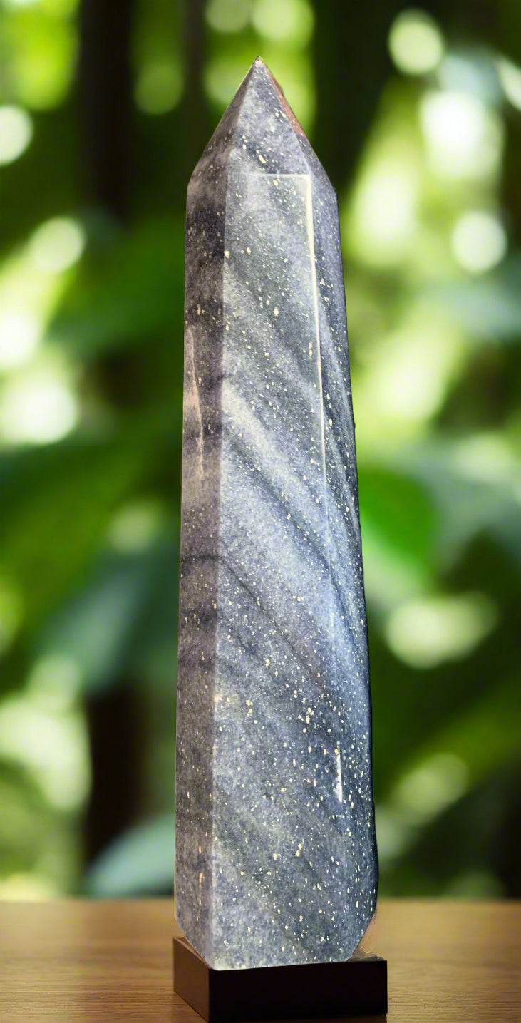 12" Starry Night Dumortierite Tower