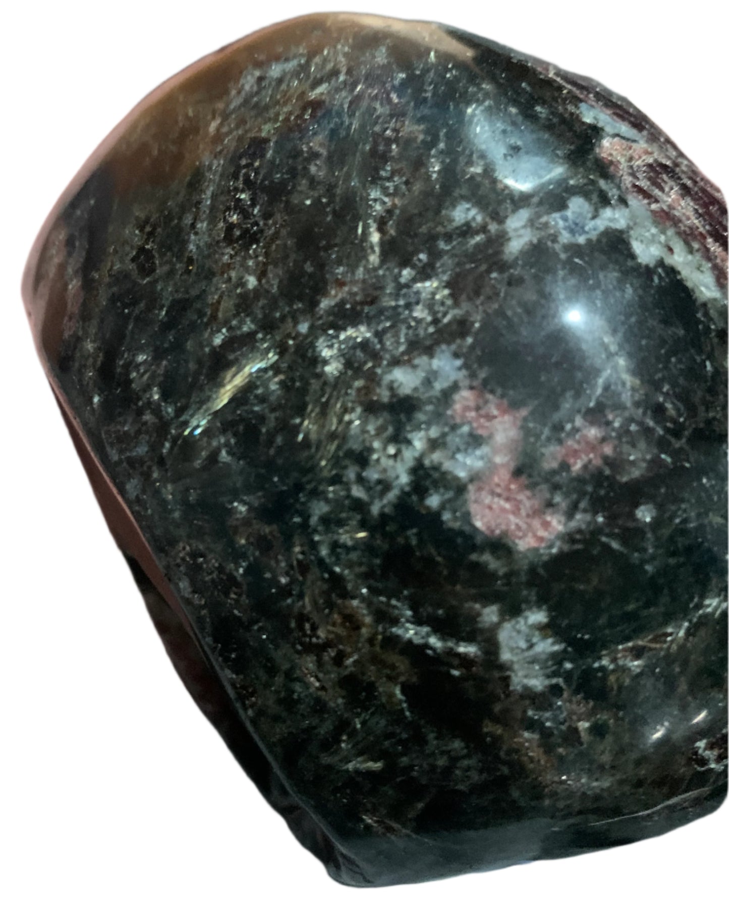 4.5" Garnet & Astrophyllite Skull
